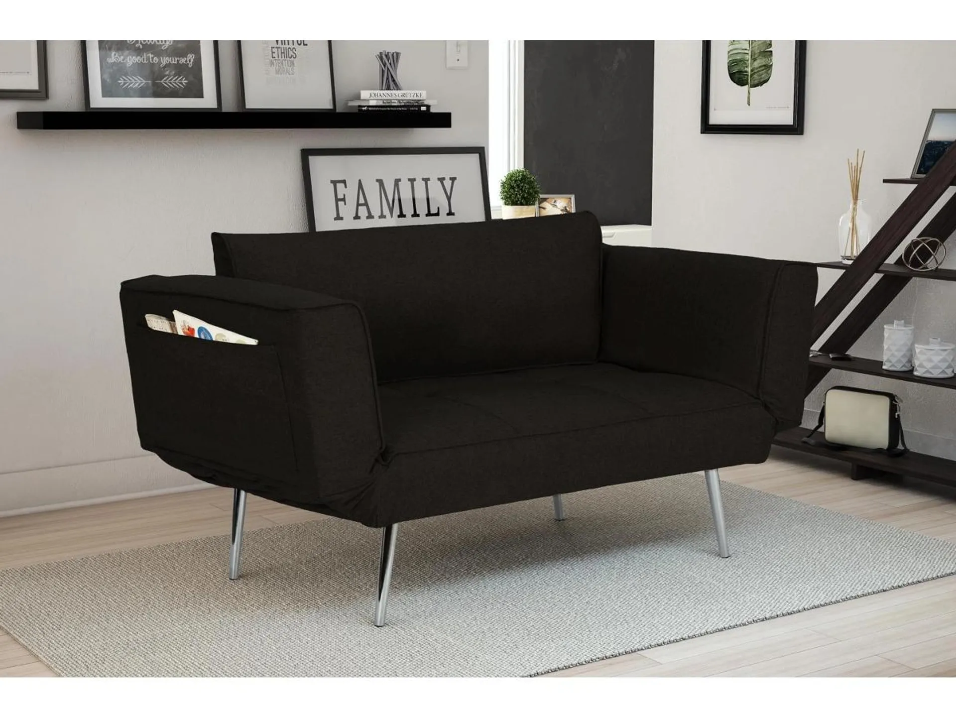 Atwater Living Ocie Storage Futon