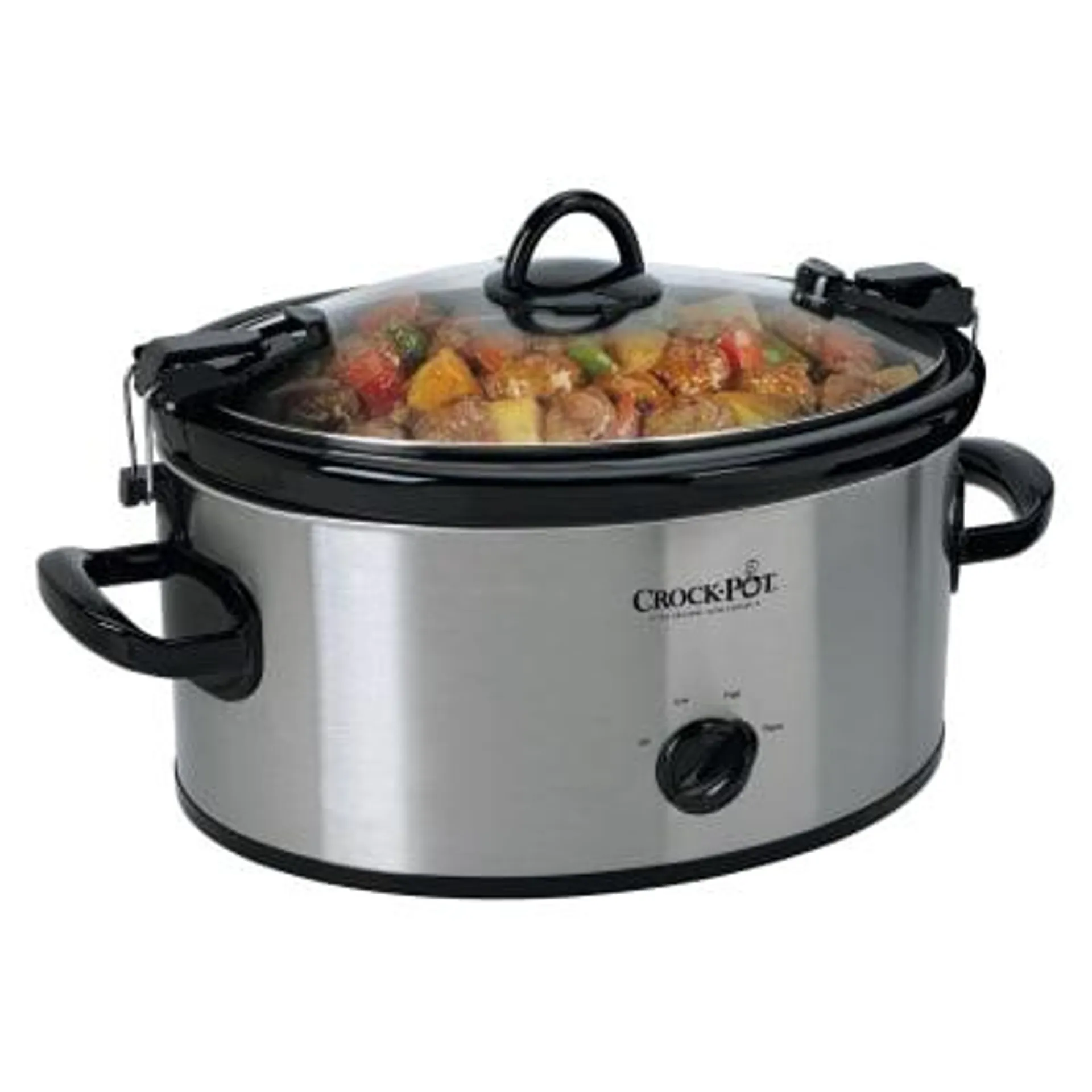 Crock-Pot Cook & Carry 6 qt Stainless/Black Slow Cooker