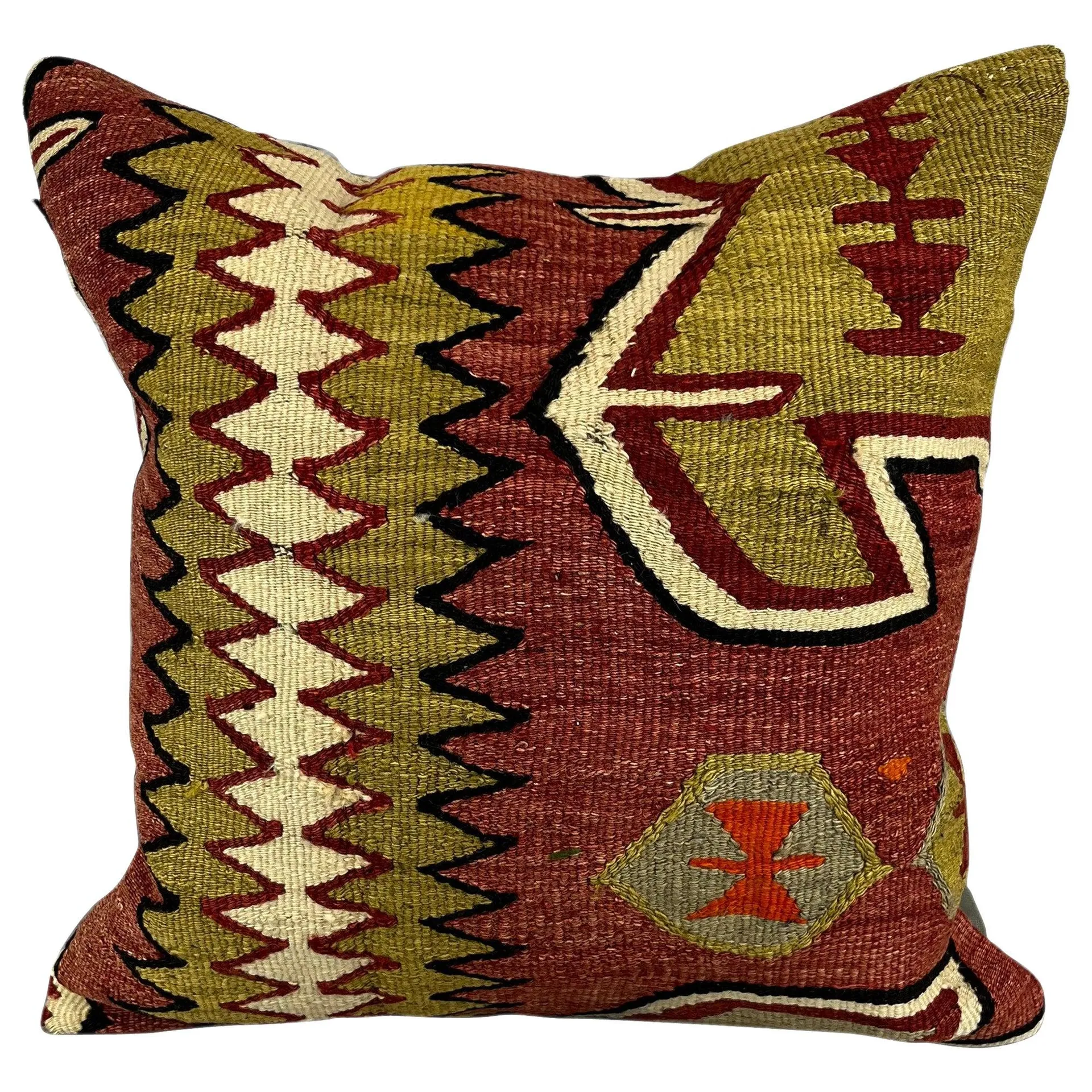 20 x 20 Kilim Turkish Cushion Natural Ottoman Majesty Pillow Cushion Cover #6753