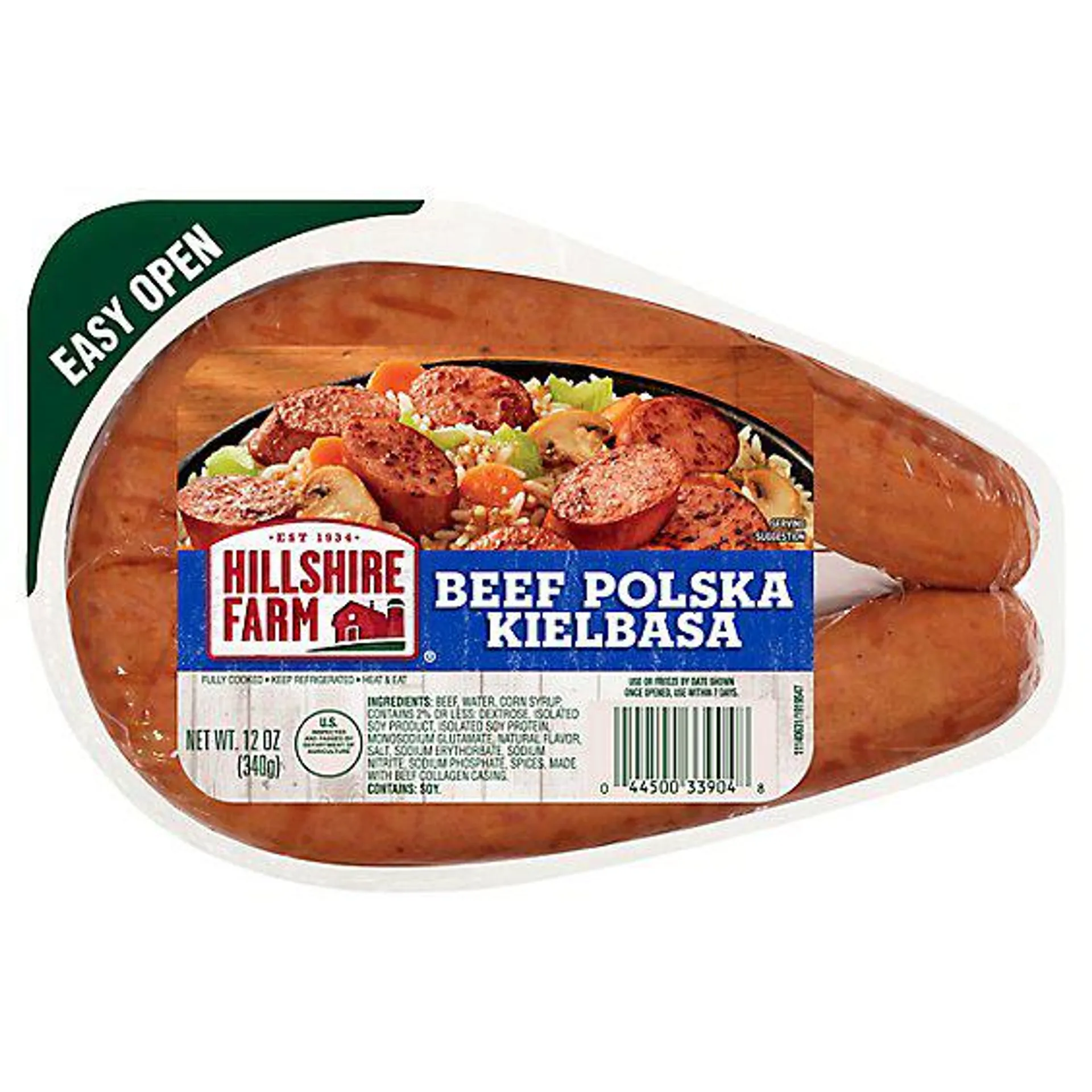 Hillshire Farm Beef Polska Kielbasa Smoked Sausage Rope - 12 Oz