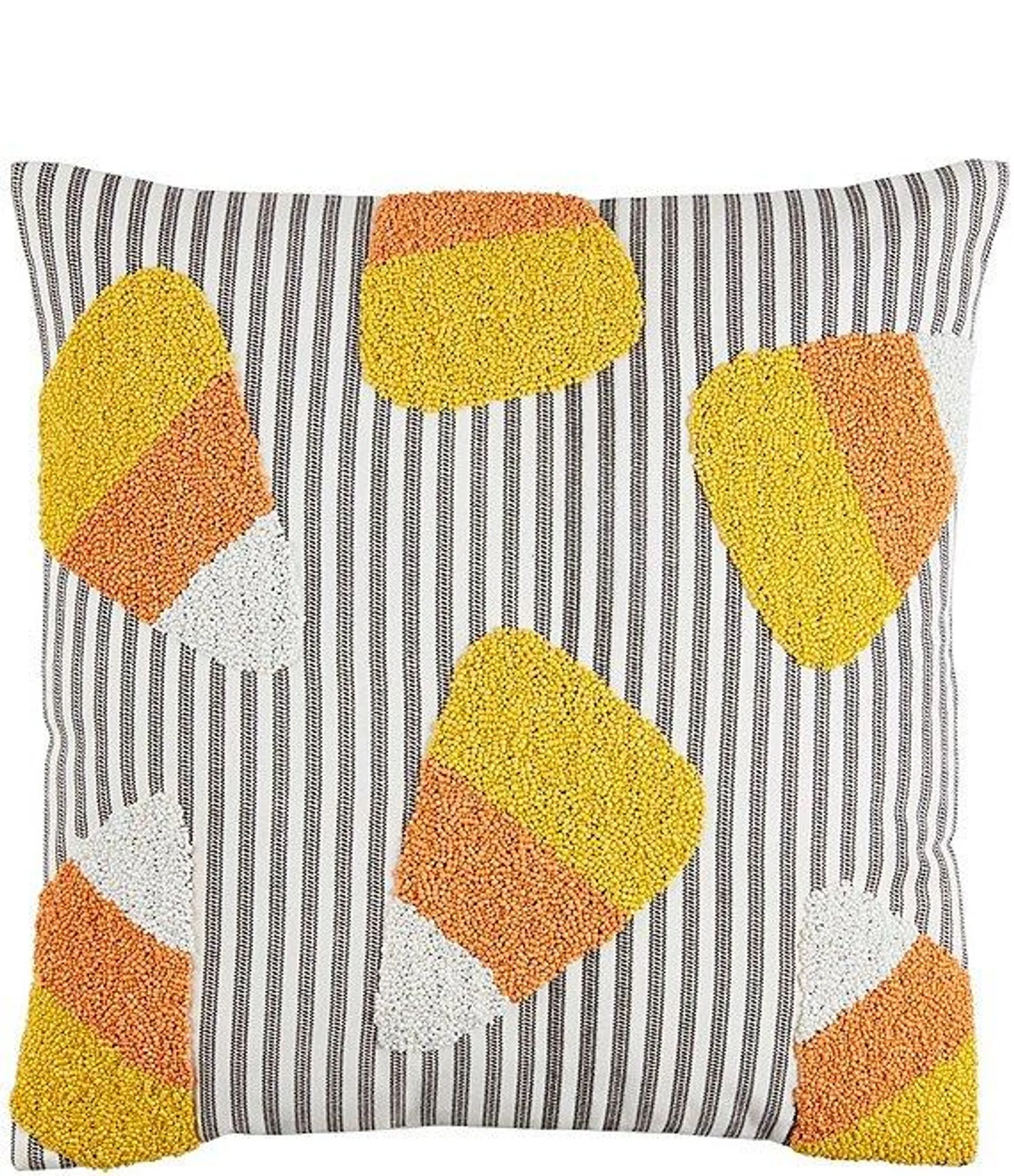 Halloween Collection Candy Corn Beaded Pillow