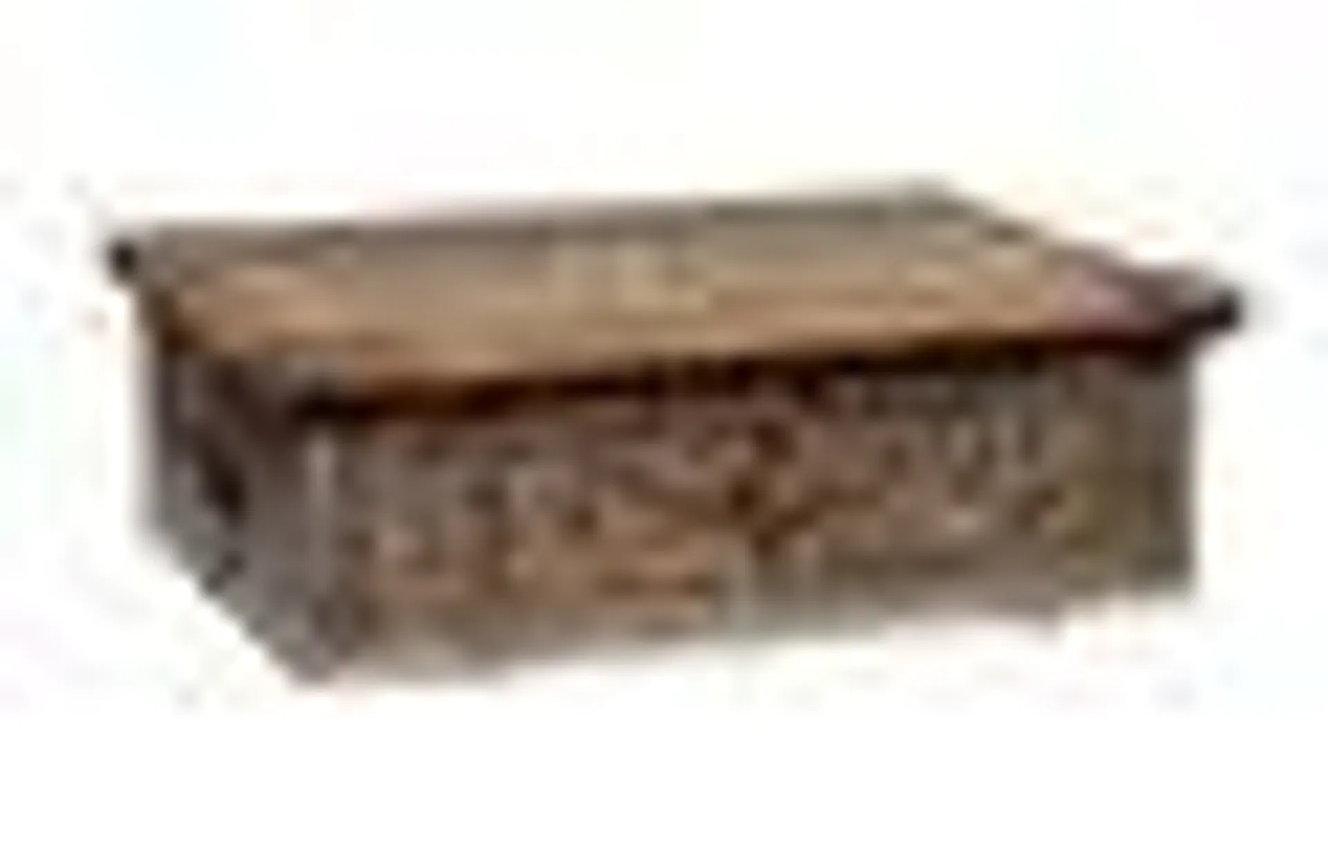 Antique Swedish Hand Painted Oak Strong Box, 1820