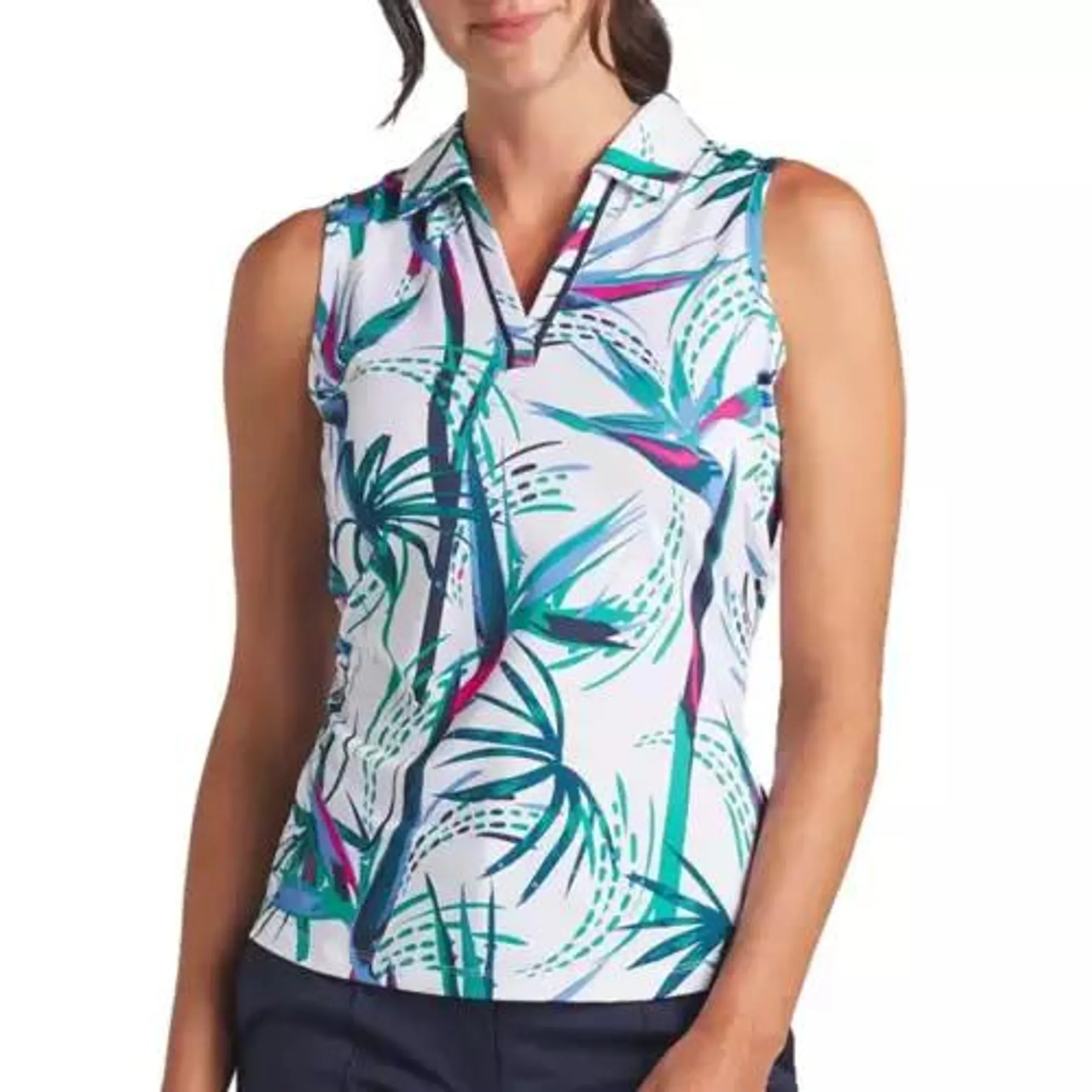 Women's Puma Matter Paradise Sleeveless Golf Polo