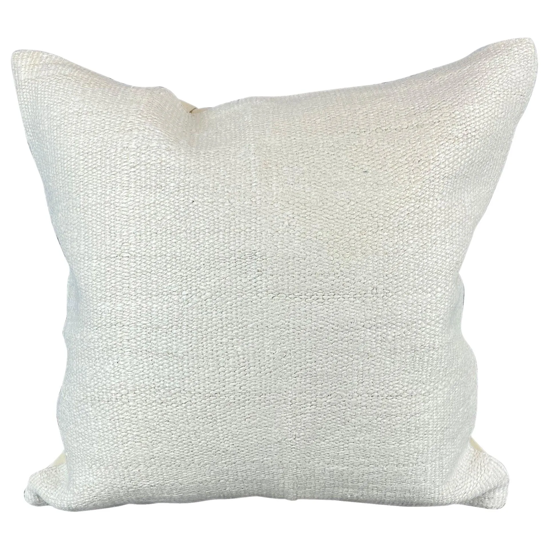 20 x 20 Hemp Turkish Cushion Natural Grayish White Pillow Cushion Cover #6539