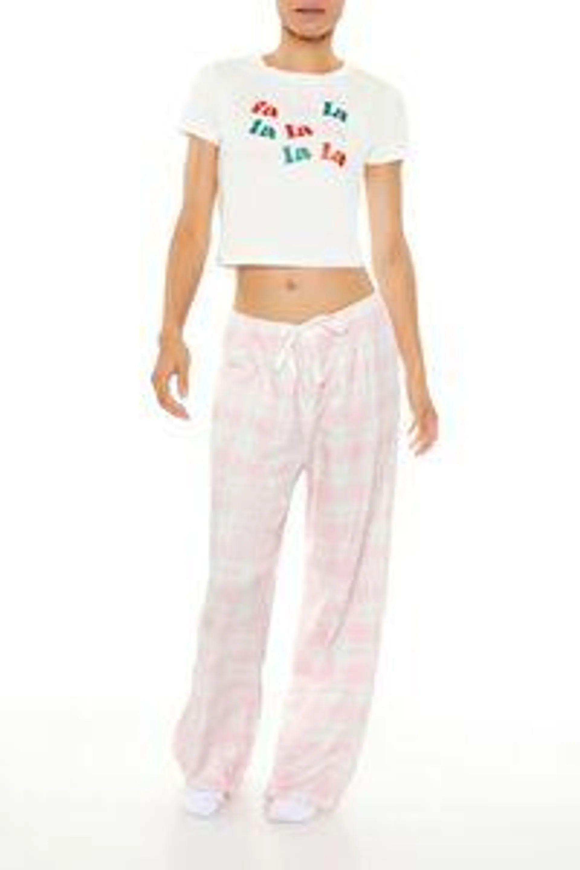 Fa La La Tee & Pants Pajama Set