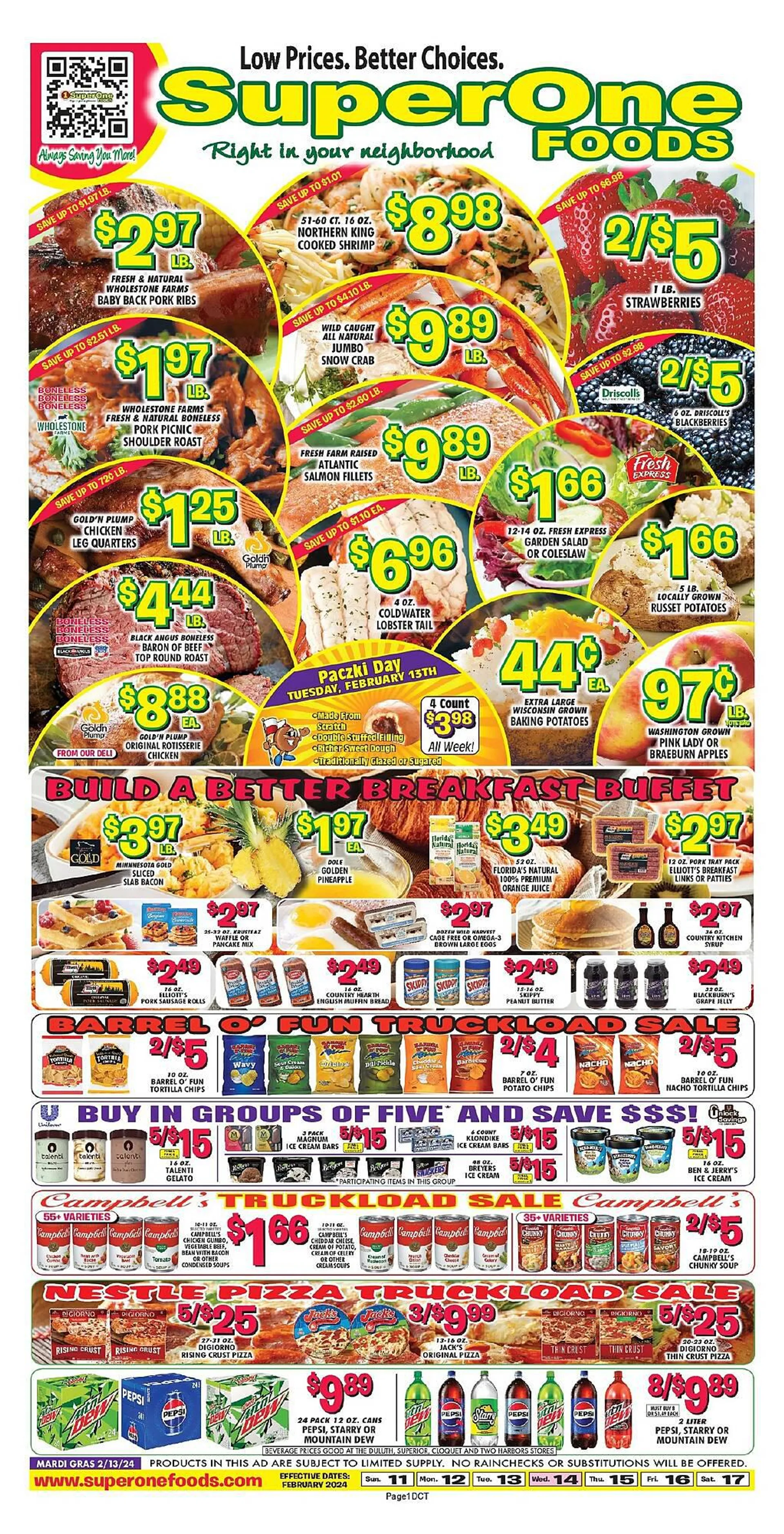 Weekly ad Miners County Market Weekly Ad from February 11 to February 17 2024 - Page 1