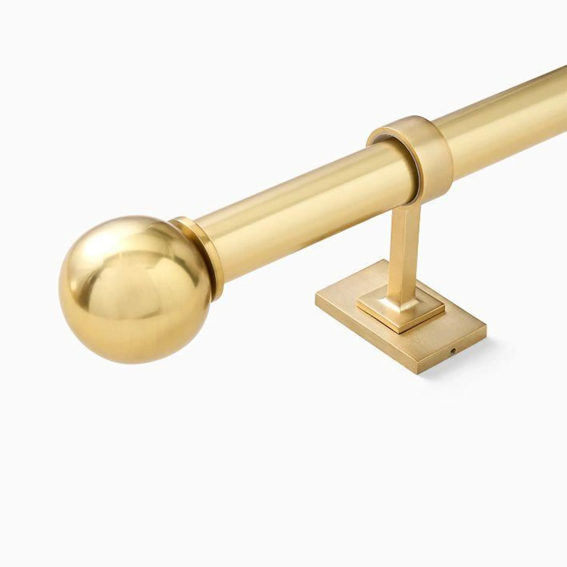 Oversized Adjustable Curtain Rod w/ Ball Finials - Clearance