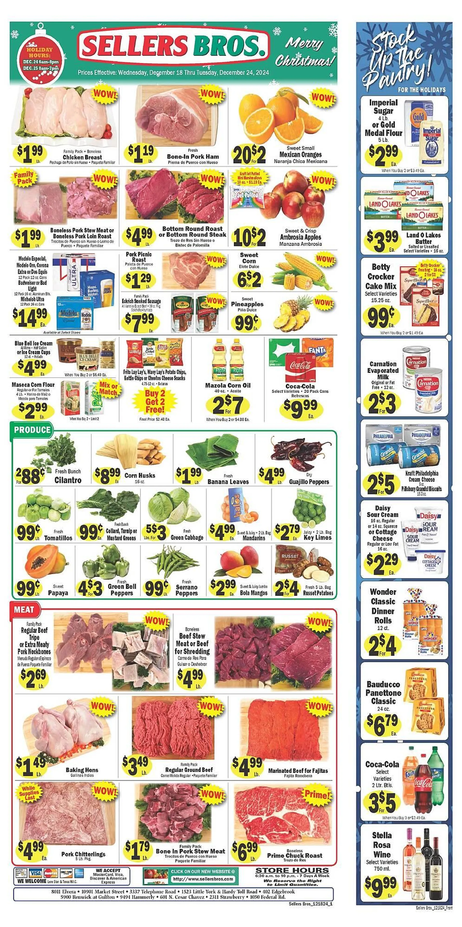 Sellers Bros Weekly Ad - 1