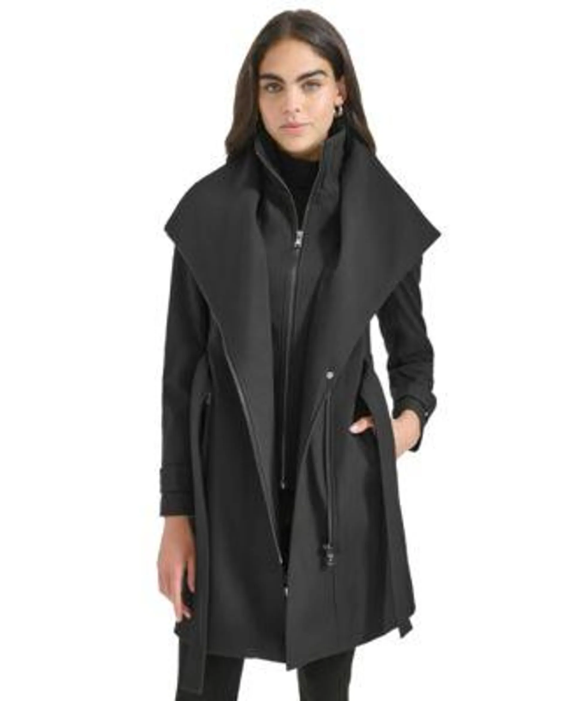 Women's Belted Wrap Coat