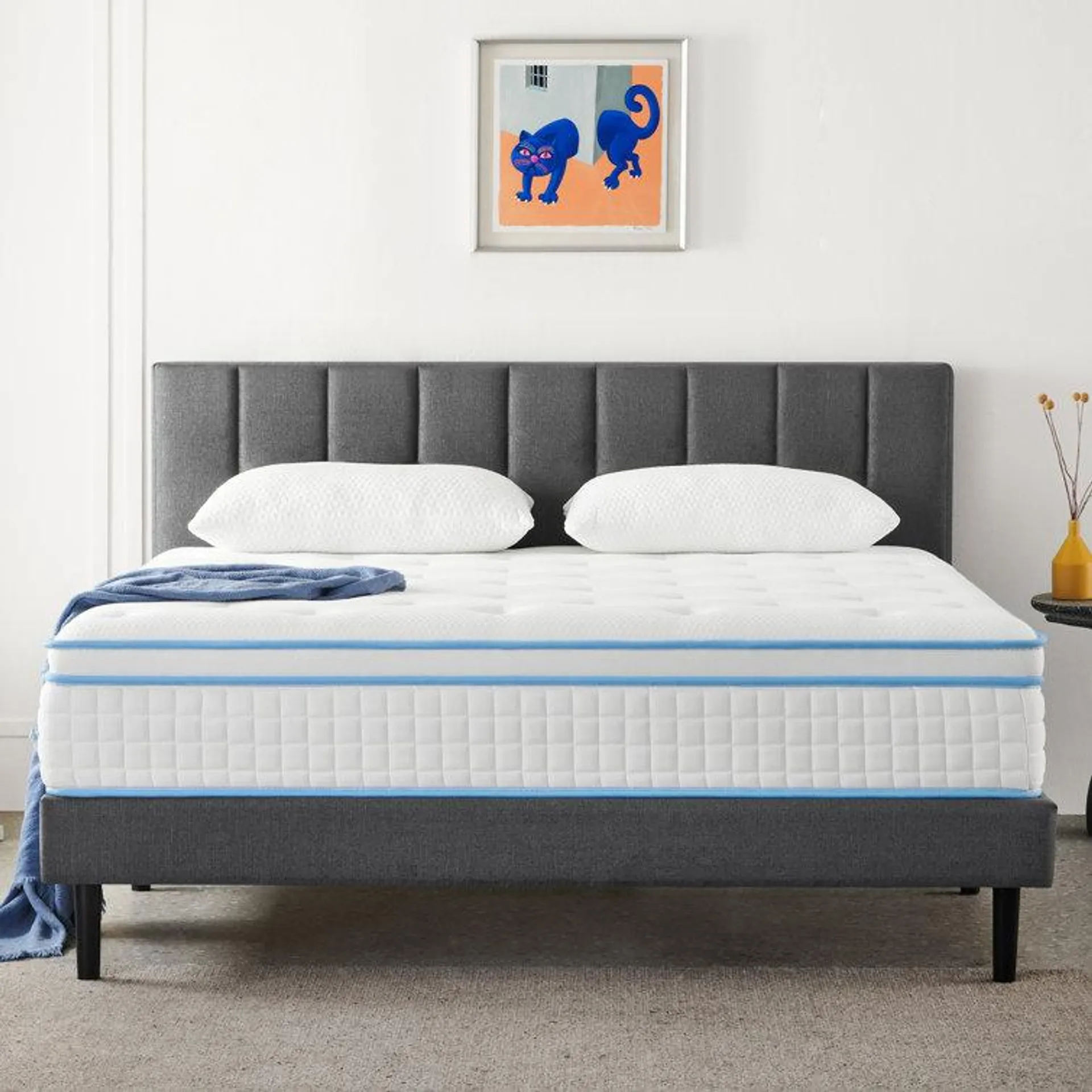 Maia 12" Mattress Individually Pocketed Spring Hybrid Mattress