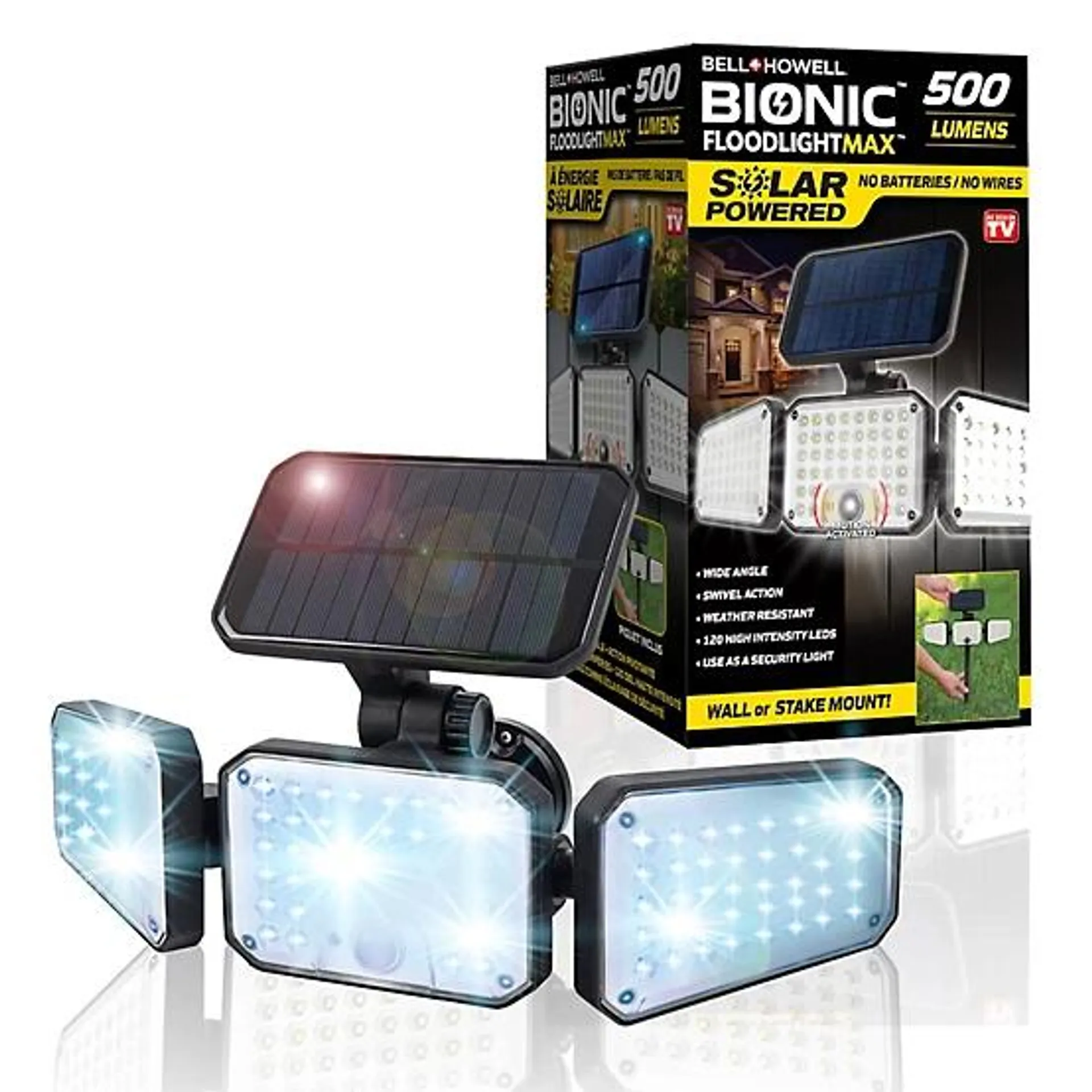 500-Lumen Bionic Floodlight Max 120-Degree Motion Activated LED Flood Light