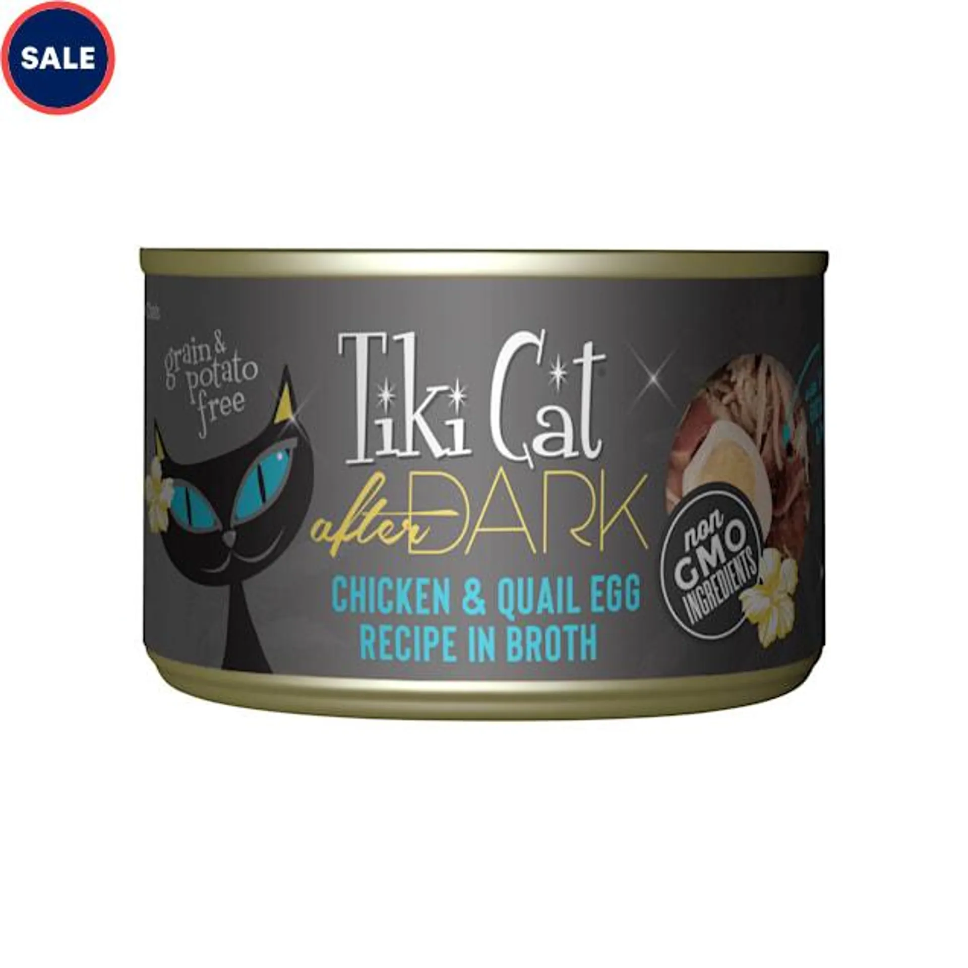 Tiki Cat After Dark Chicken & Quail Egg Wet Food, 5.5 oz., Case of 8