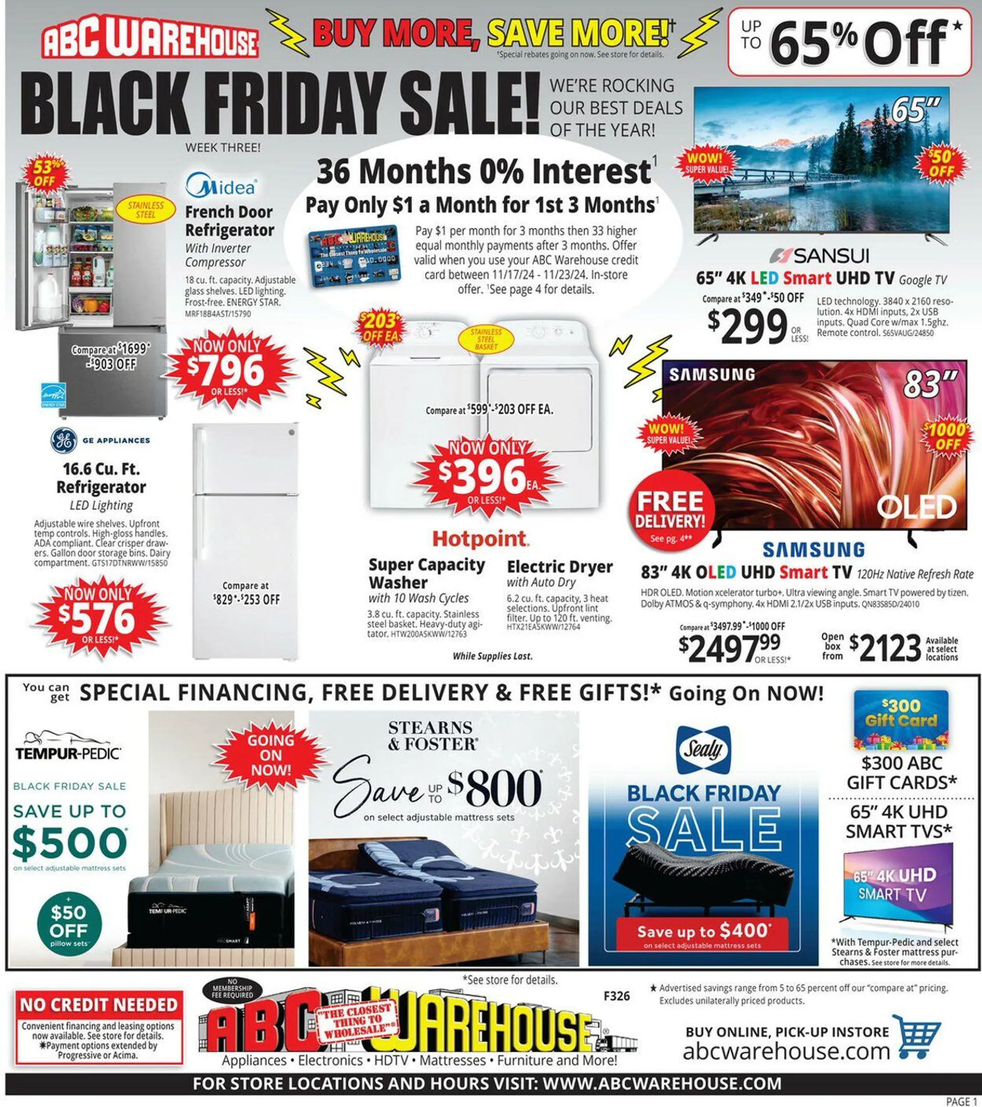 ABC Warehouse Current weekly ad - 1