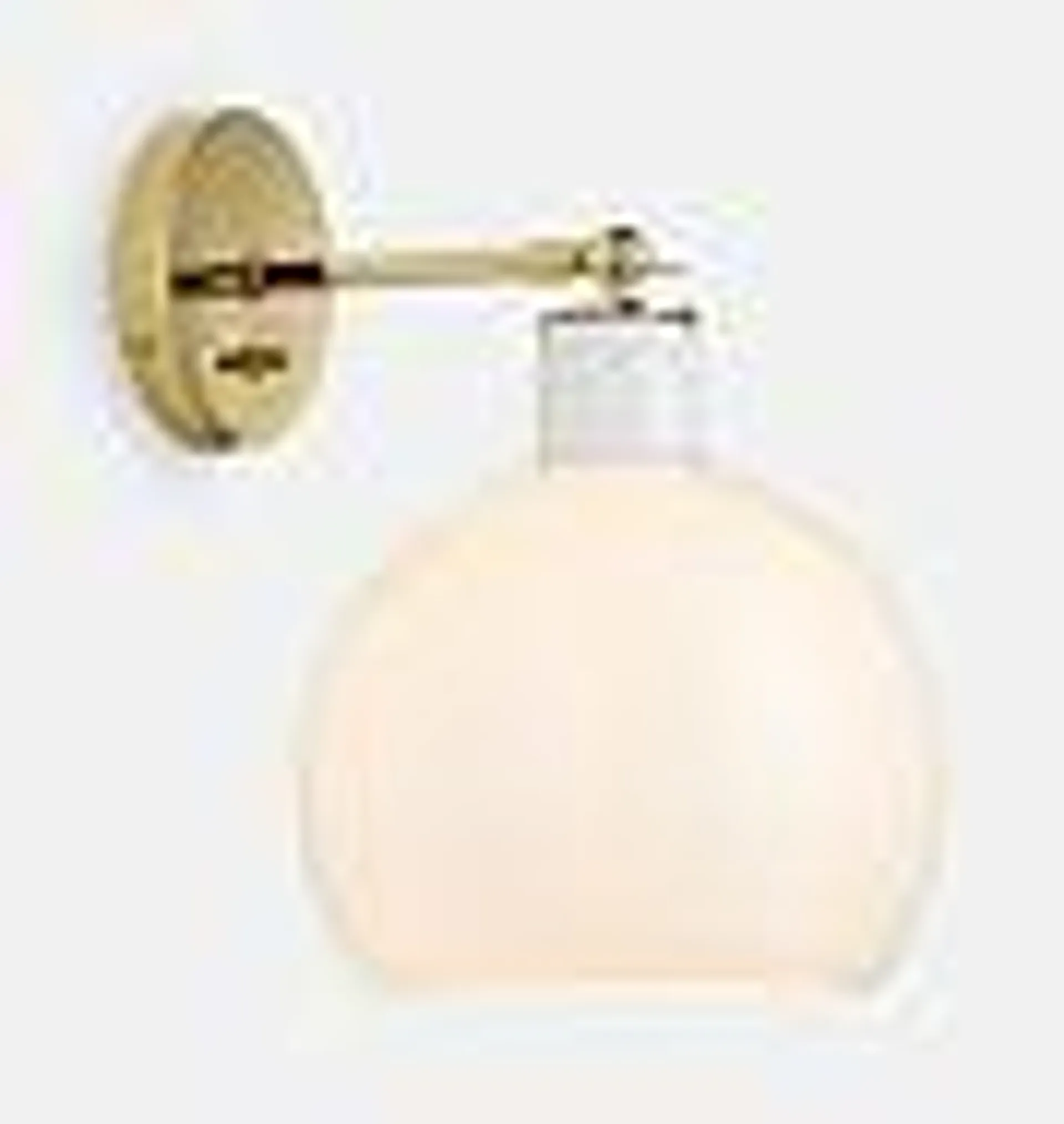 Edendale Straight Articulating Sconce, Opal Glass
