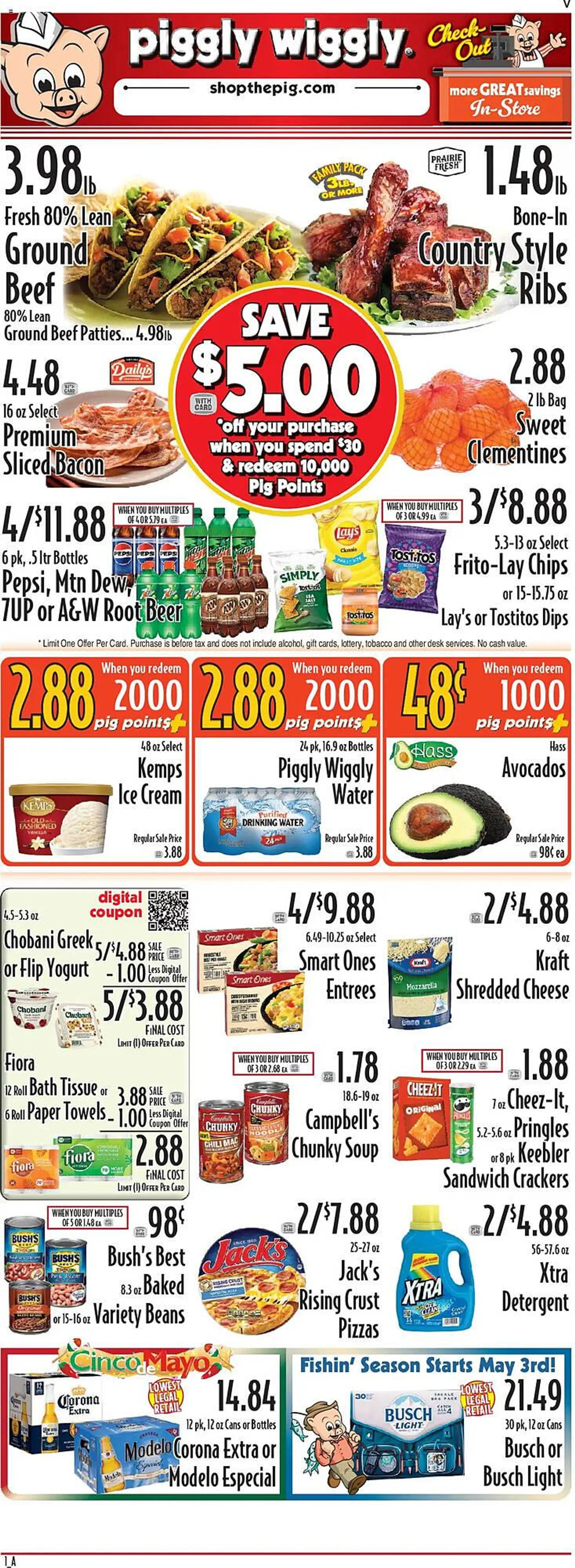 Weekly ad Piggly Wiggly Weekly Ad from April 30 to May 6 2025 - Page 1