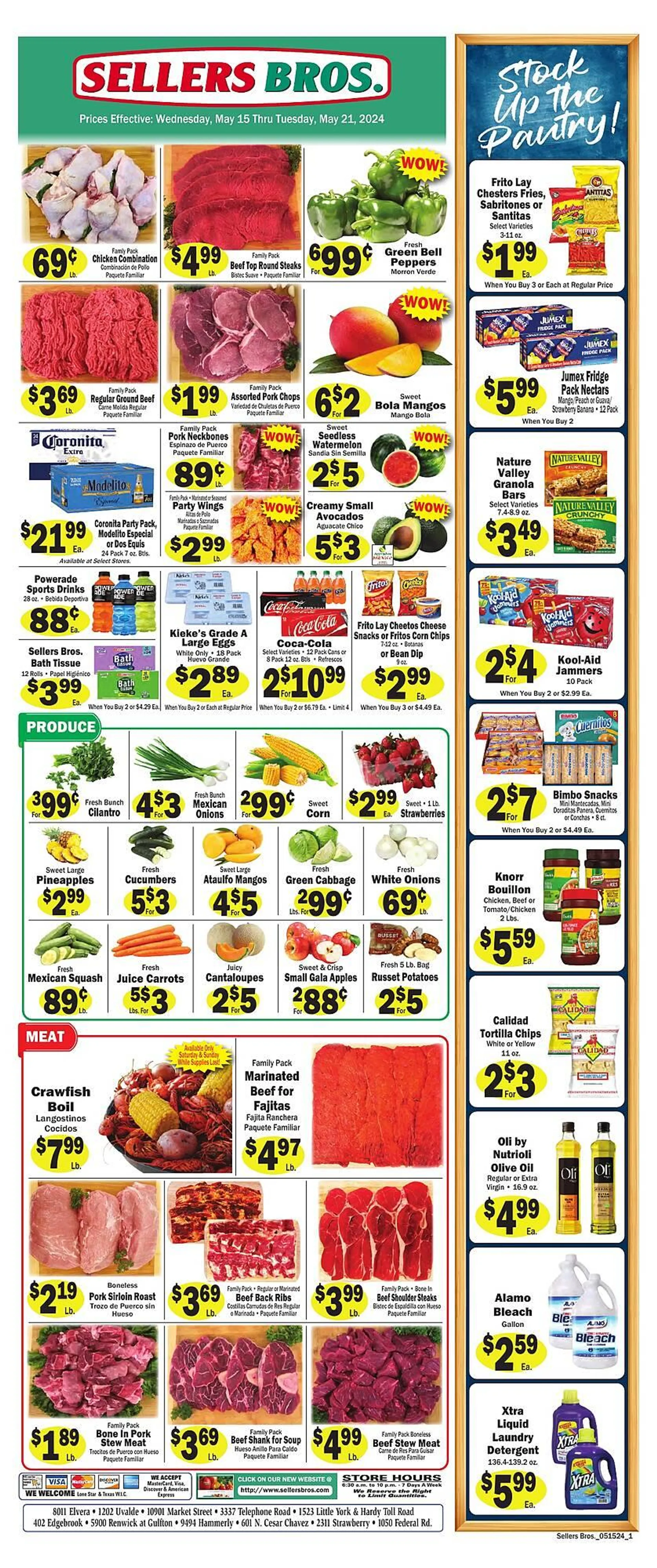 Sellers Bros Weekly Ad - 1