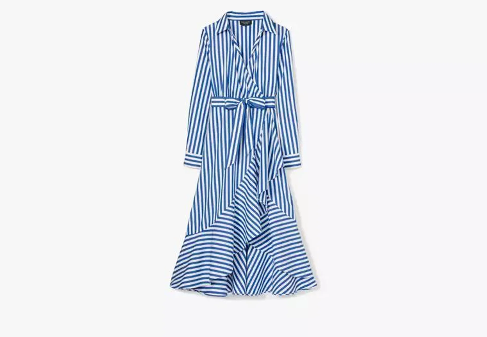 Julia Stripe Wrap Dress