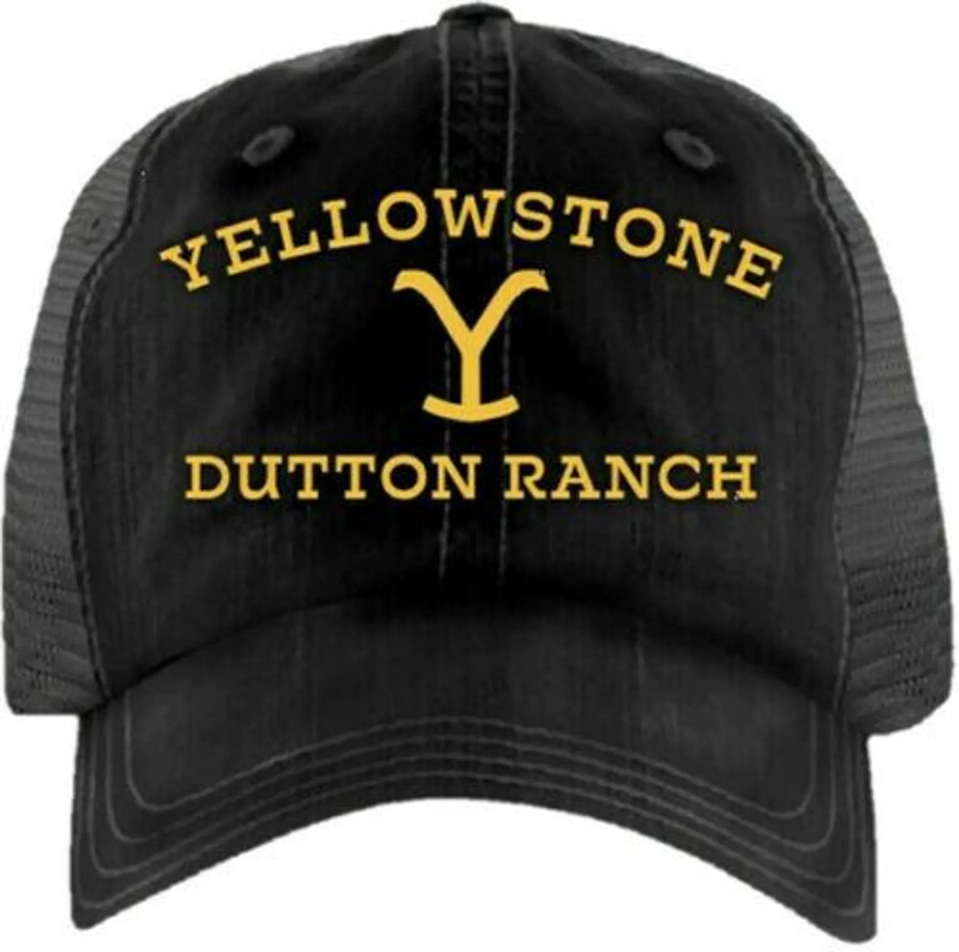 Yellowstone Black Dutton Ranch Logo Ball Cap