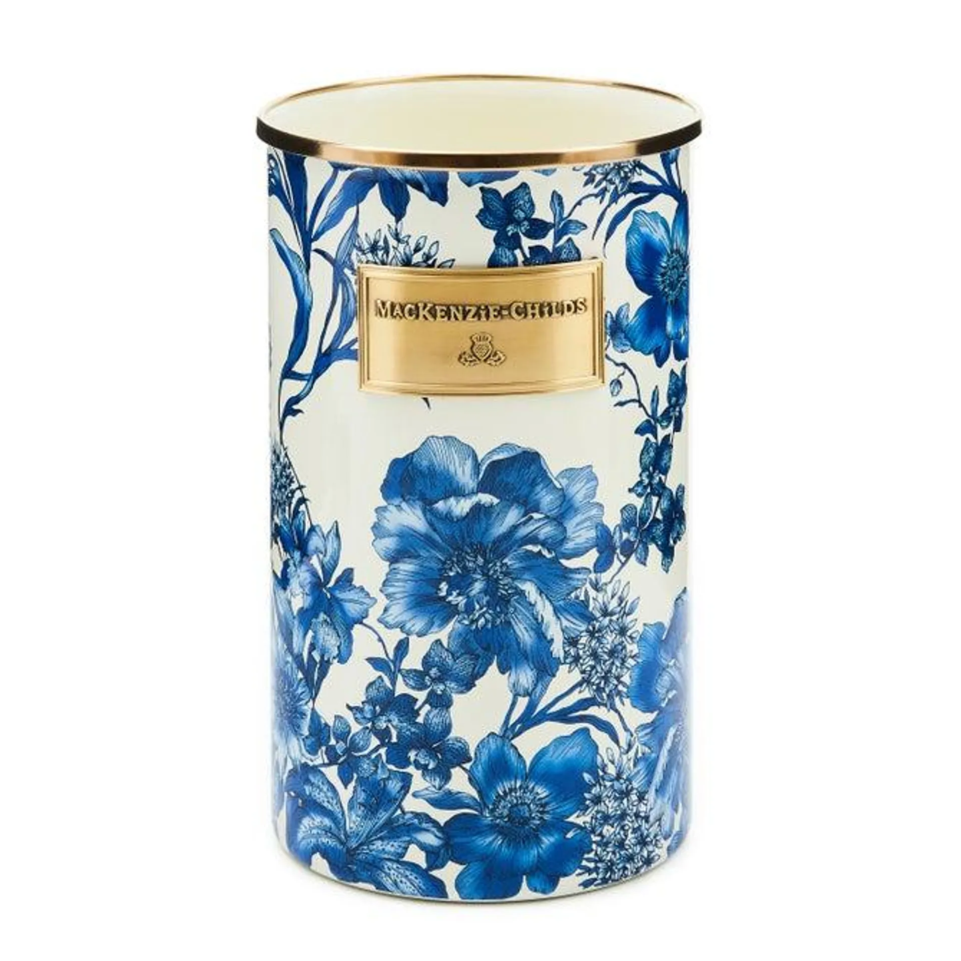 Floral Enamelware Utensil Holder