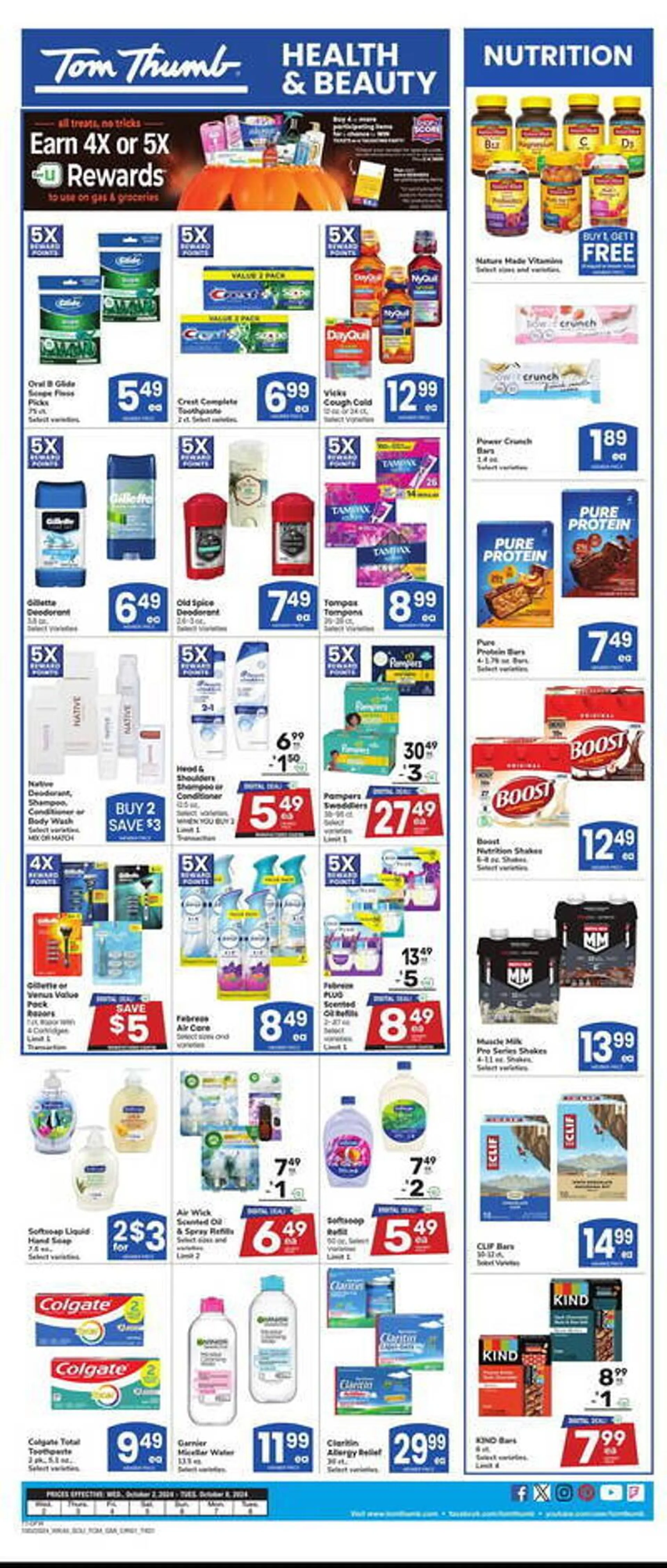 Weekly ad Tom Thumb Weekly Ad from October 2 to October 8 2024 - Page 4