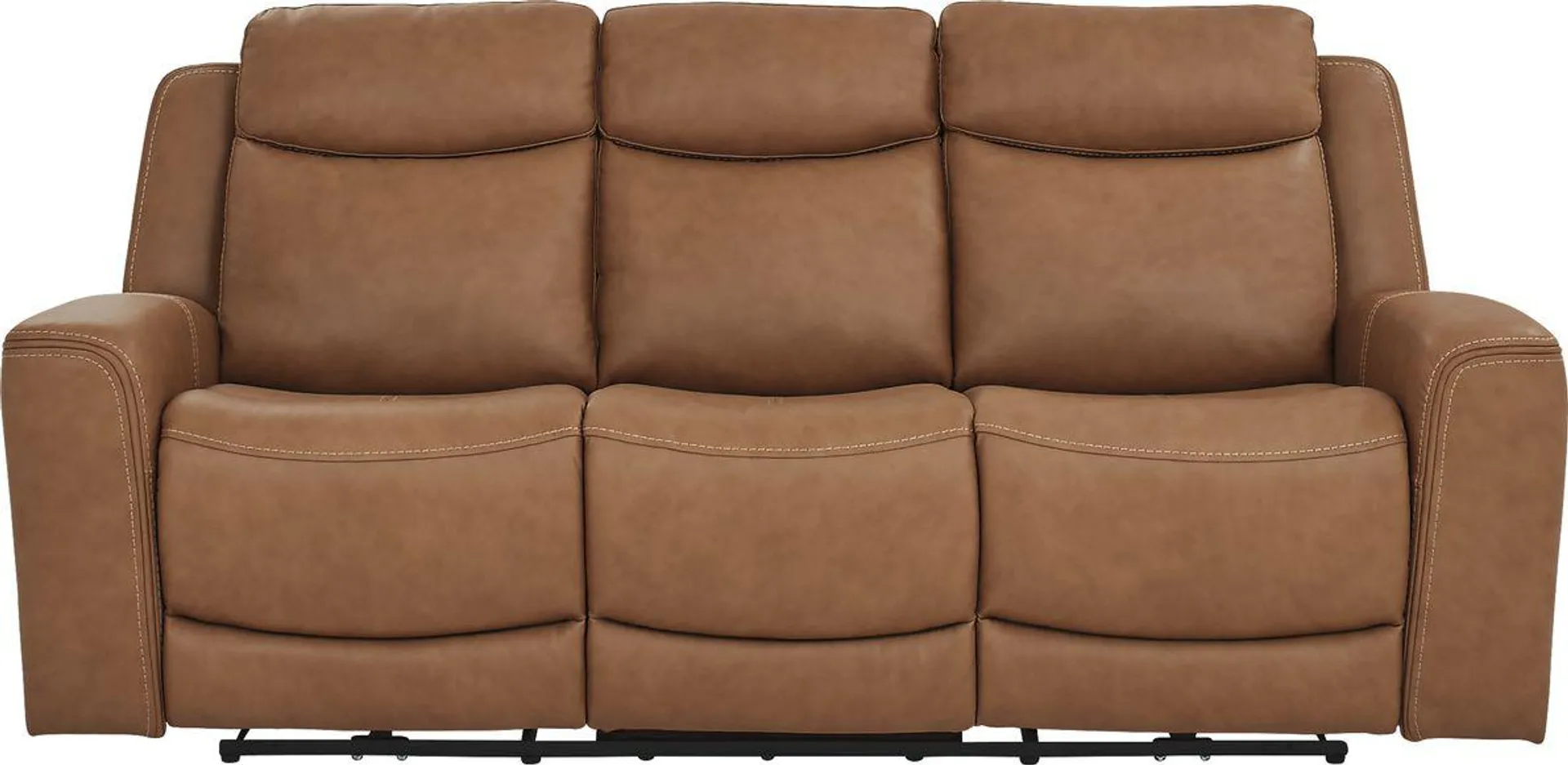 Davidson Leather Dual Power Reclining Sofa