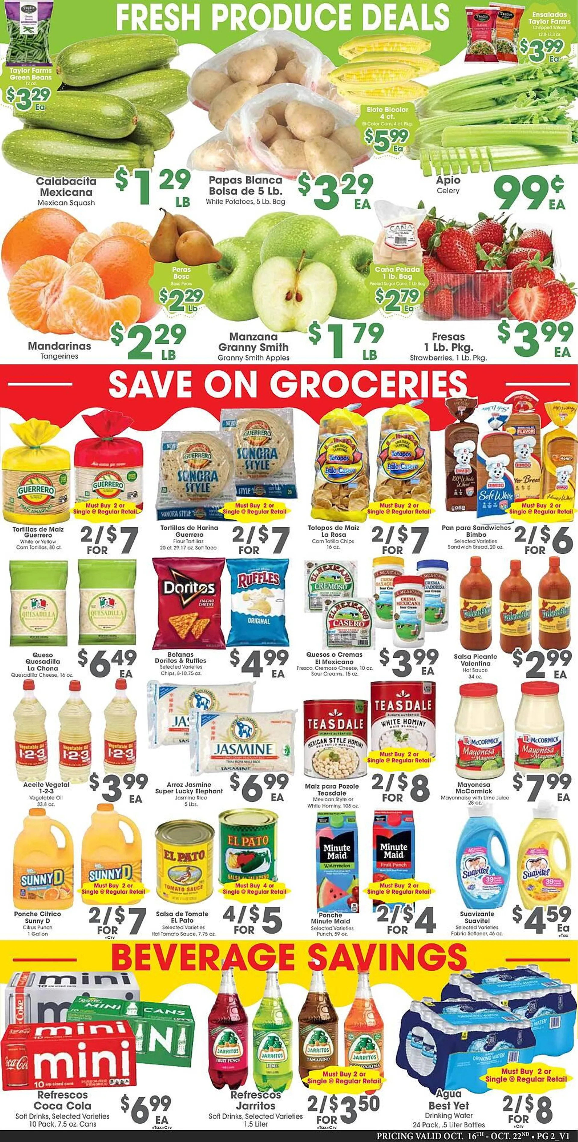 Weekly ad Arteagas Food Center Weekly Ad from October 16 to October 22 2024 - Page 2