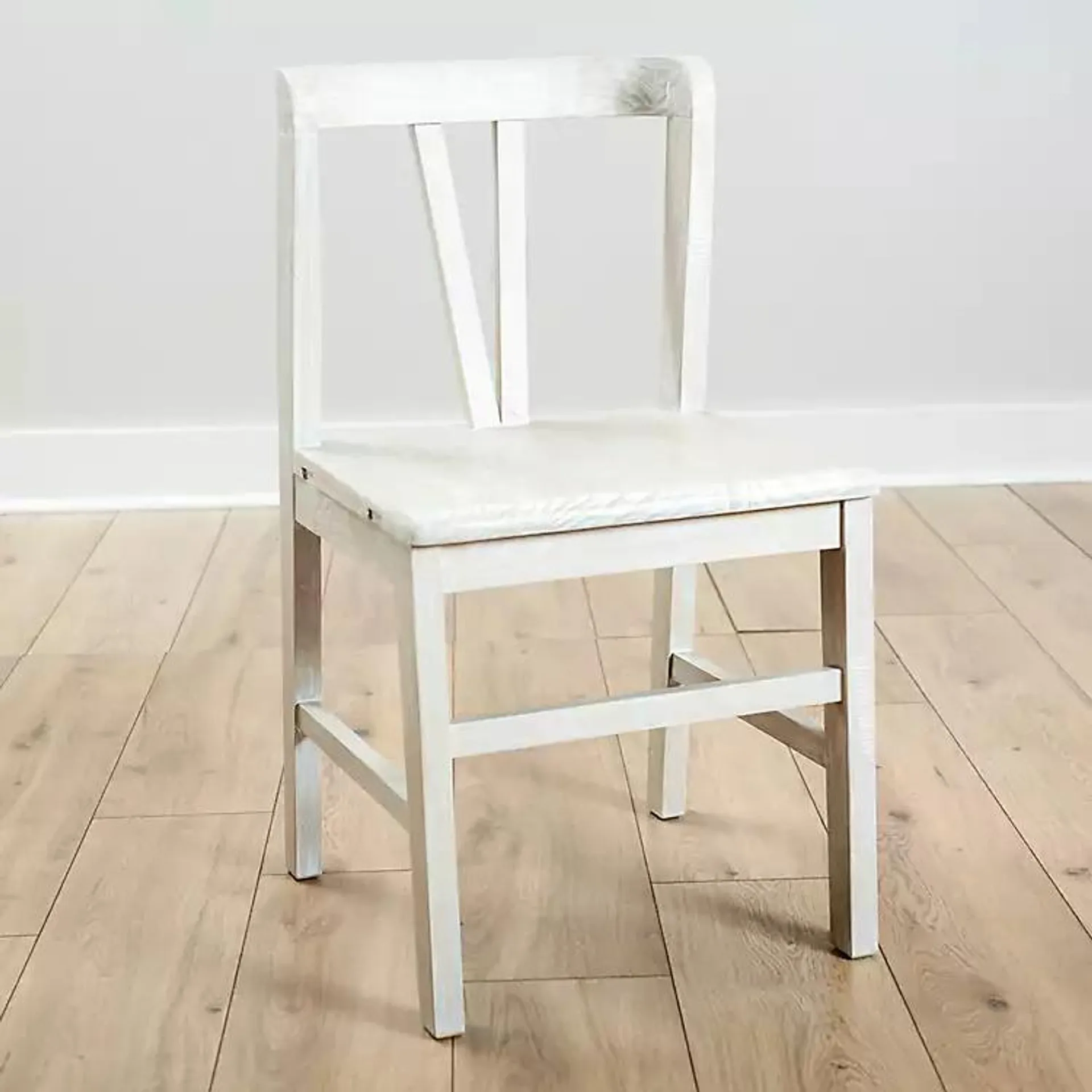 Cream Reclaimed Wood Daisy Valetta Dining Chair