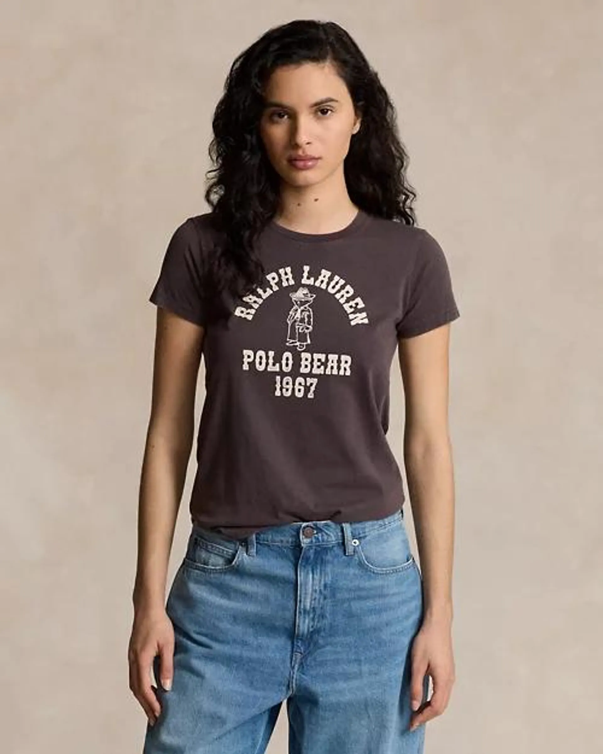 Polo Bear Logo Cotton Jersey Tee