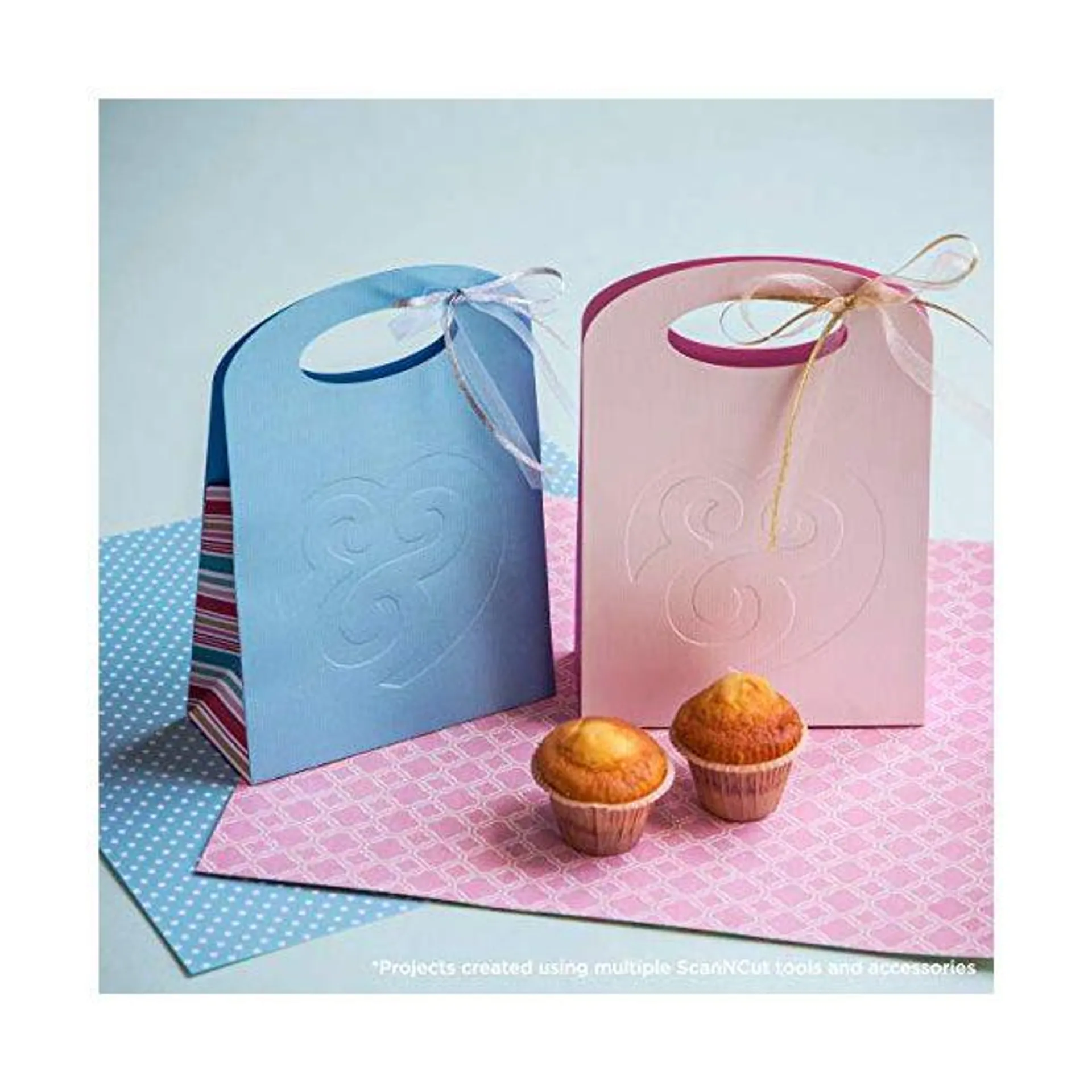 Brother ScanNCut Embossing Starter Kit CAEBSKIT1 - Accessory Set with Mat - Tools - Metal Sheets and 50 Embossing Patterns for DIY Cutting Machine