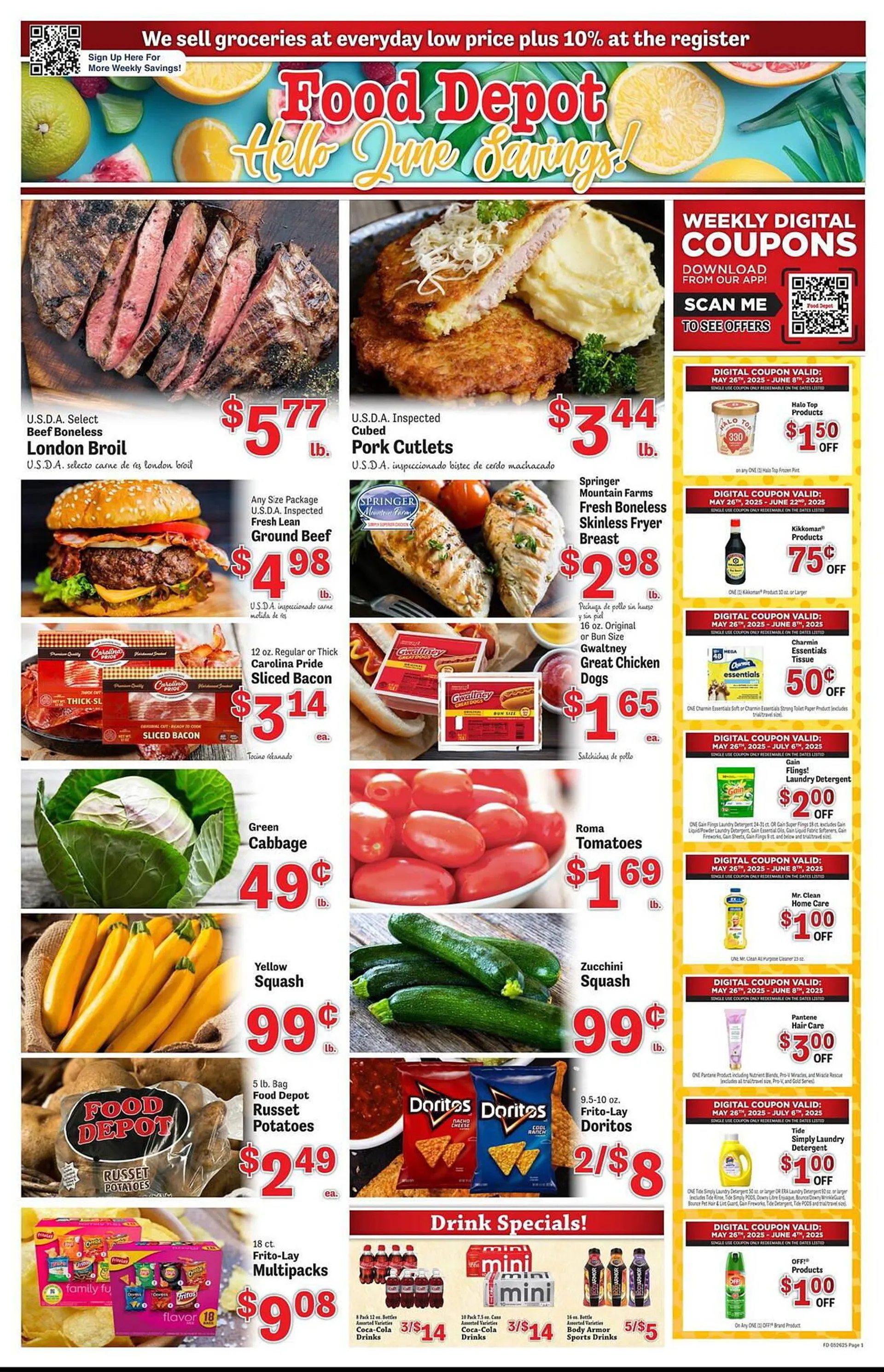 Weekly ad Food Depot Weekly Ad from May 26 to June 1 2025 - Page 1