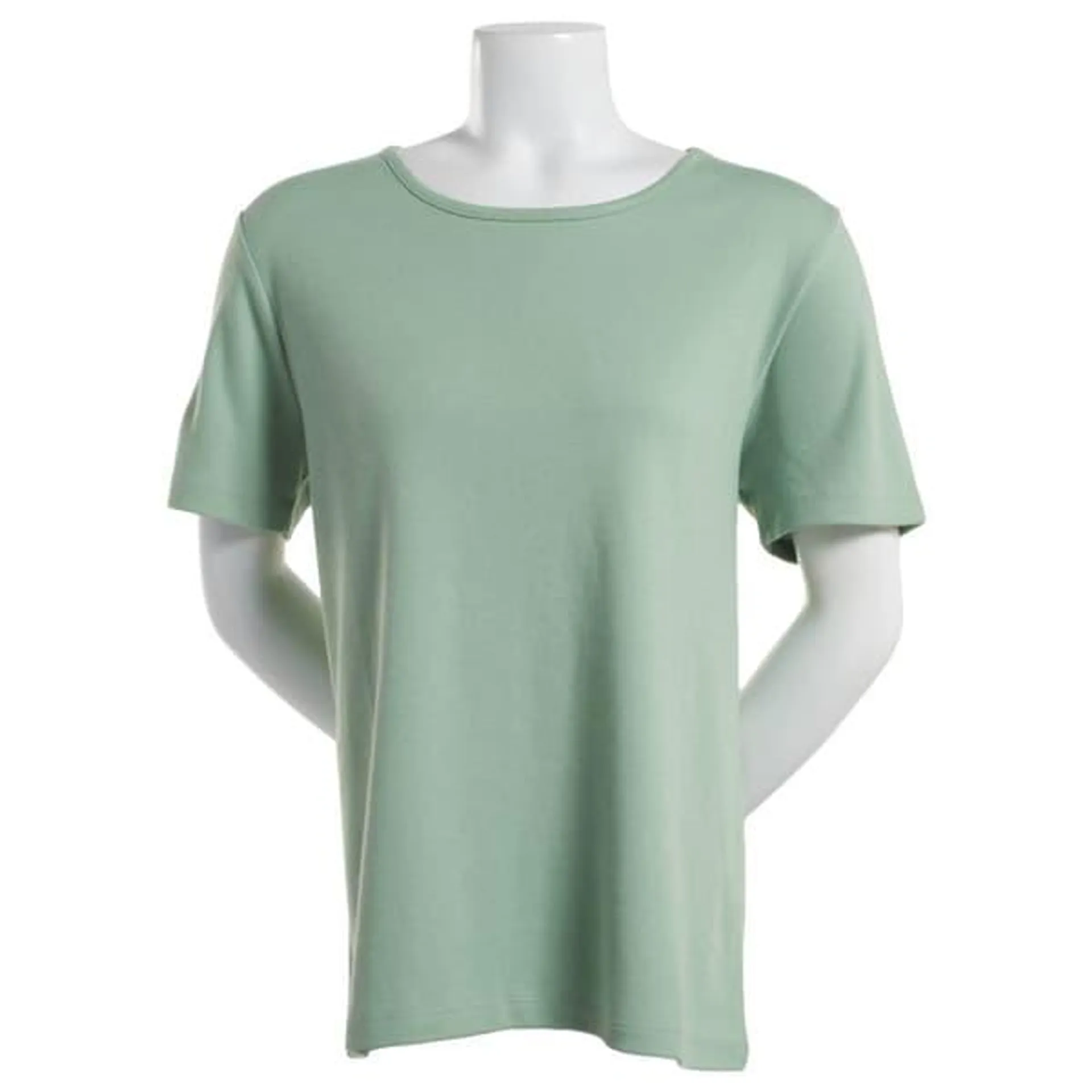 Plus Size Hasting & Smith Short Sleeve Solid Crew Neck Tee