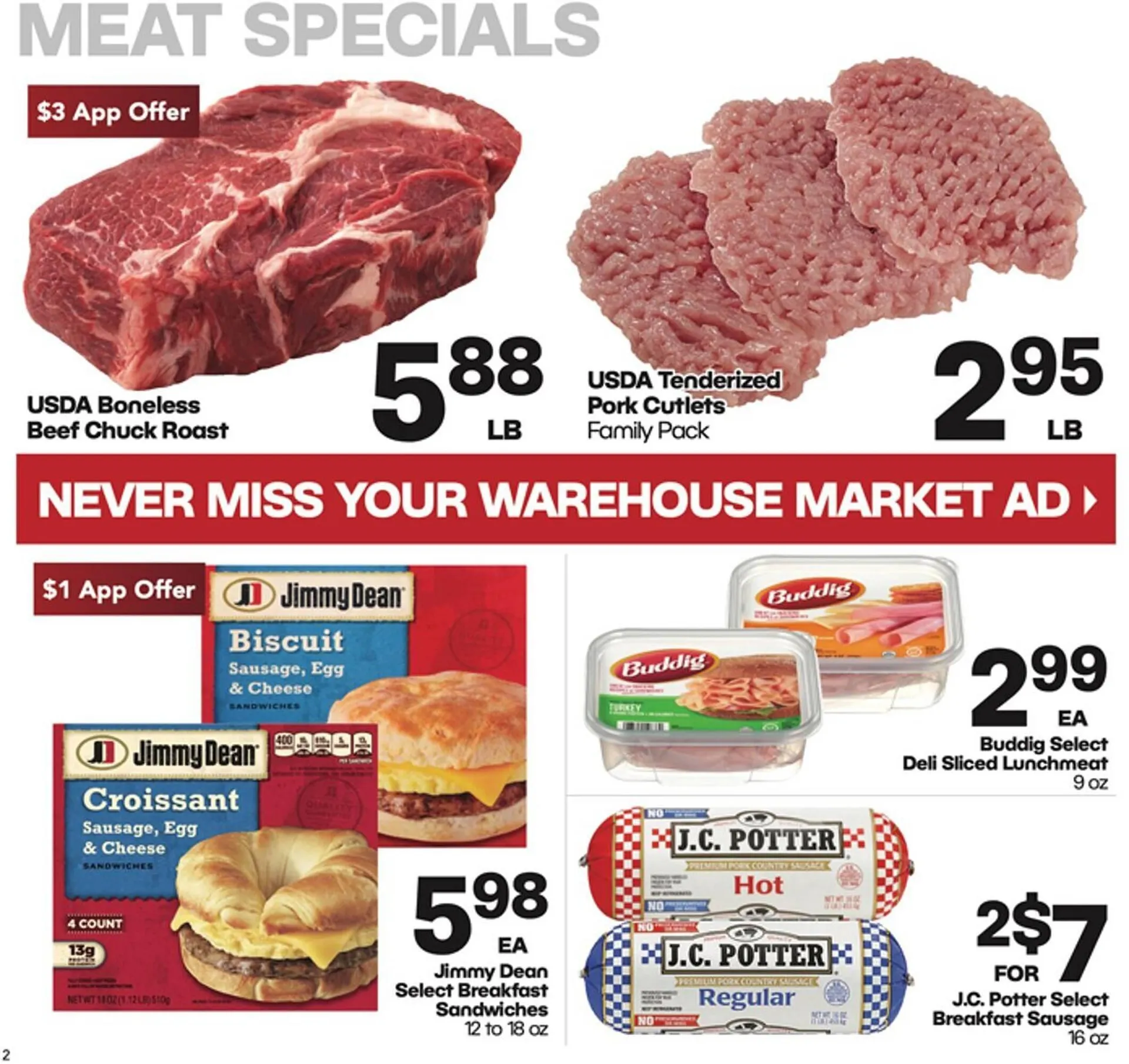 Weekly ad Warehouse Market Weekly Ad from July 10 to July 16 2024 - Page 2