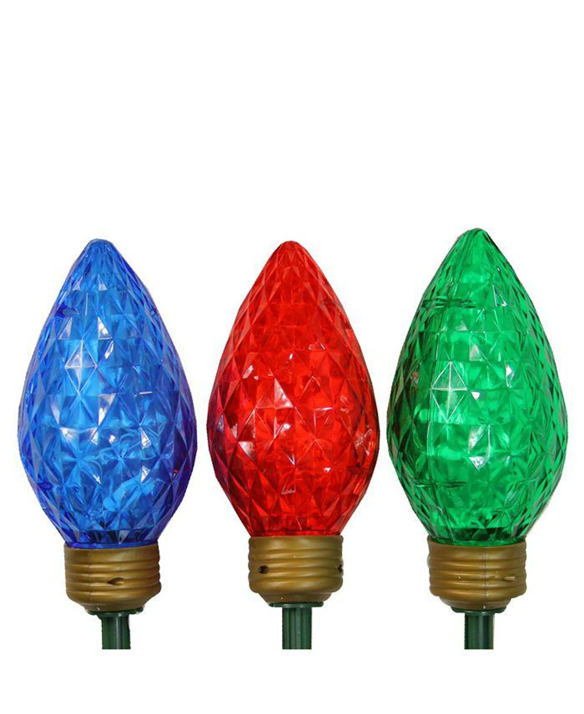 LED Jumbo Bulb Christmas Pathway Marker Lawn Stakes