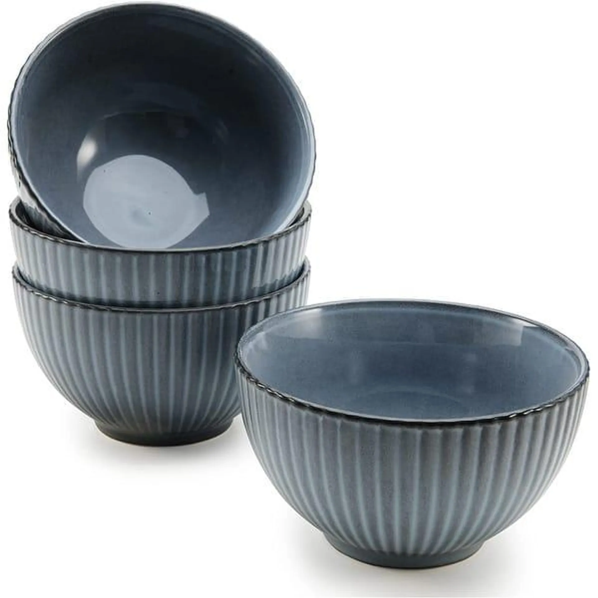 American Atelier 22 oz. Fluted Cereal Bowls Set of 4