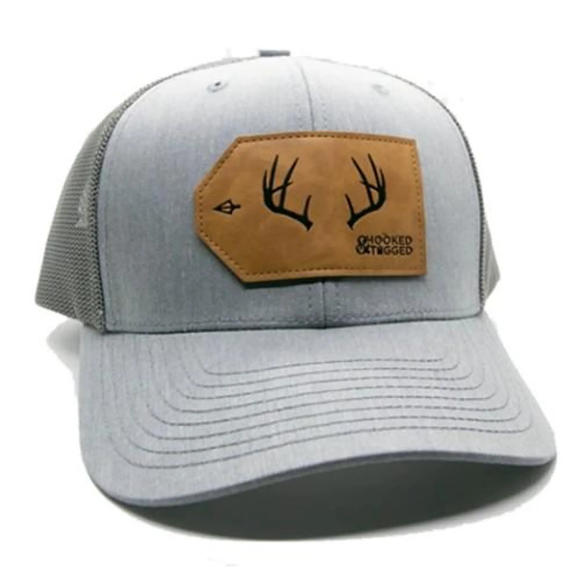 Men's Hooked And Tagged Buck Antler Patch Adjustable Hat