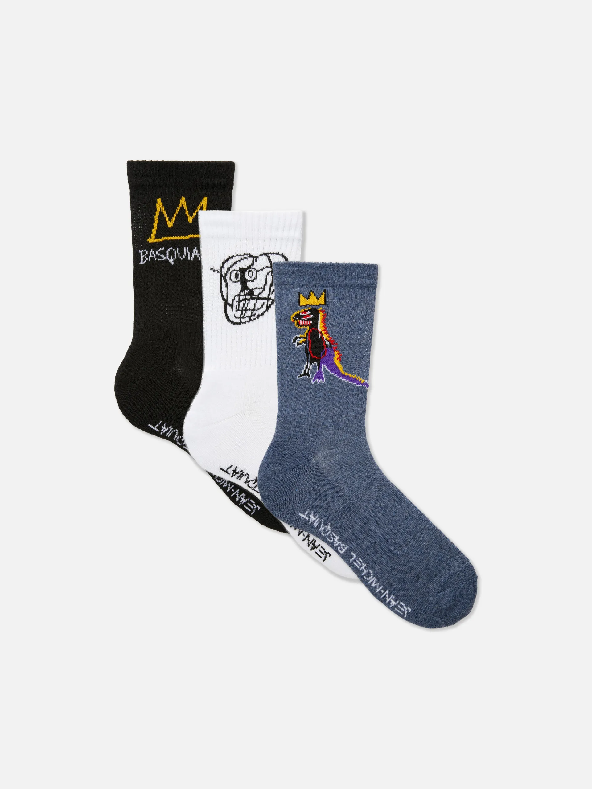 3-Pack Basquiat Crew Socks