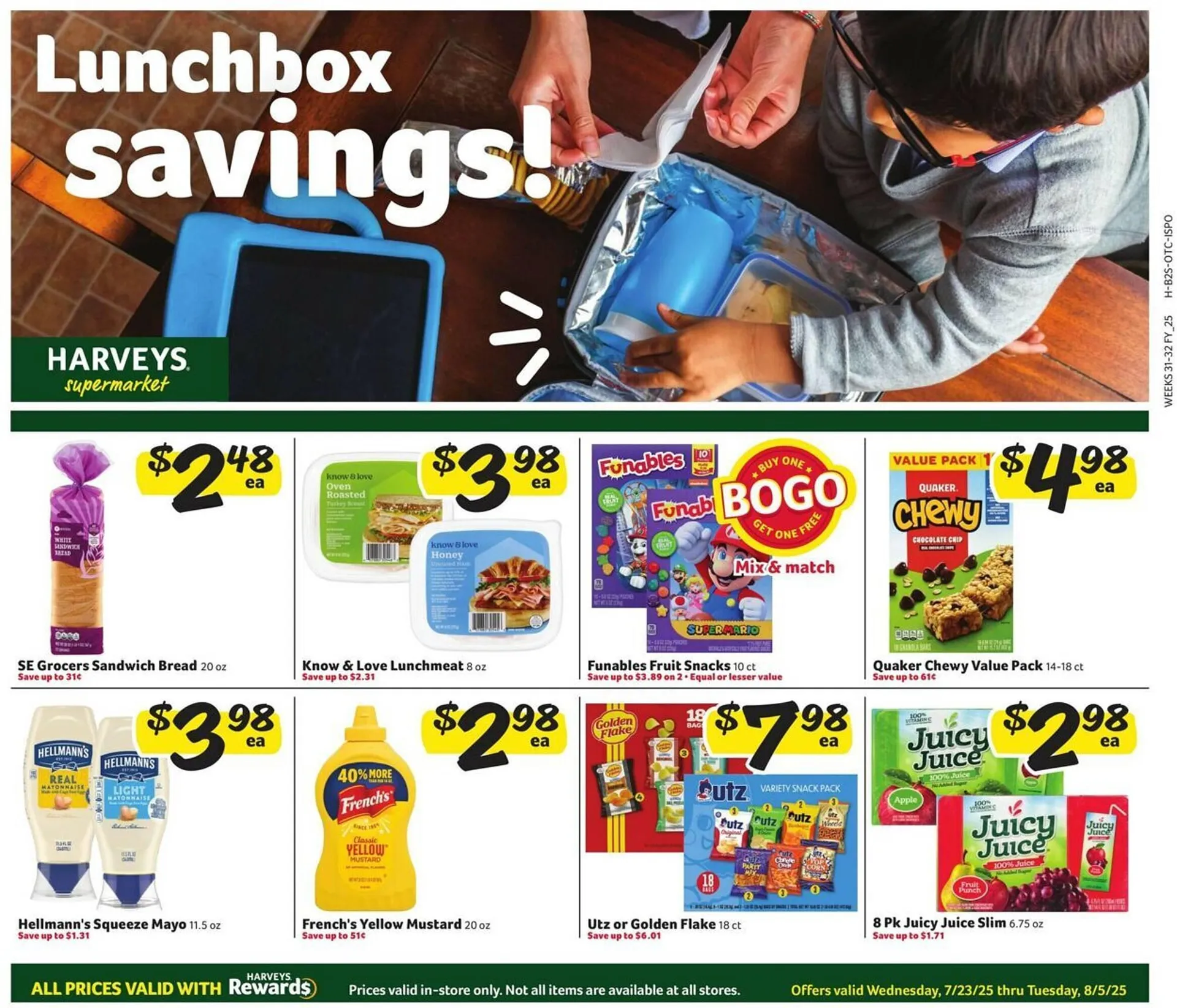 Weekly ad Harveys Supermarkets Weekly Ad from July 23 to August 5 2025 - Page 1