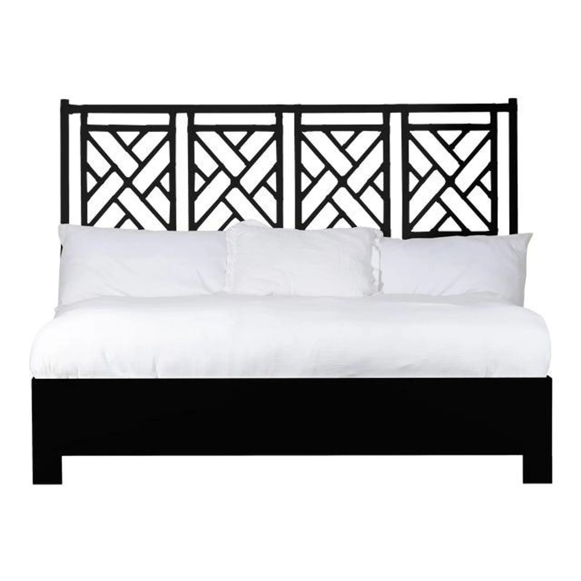 Chippendale Bed King - Black