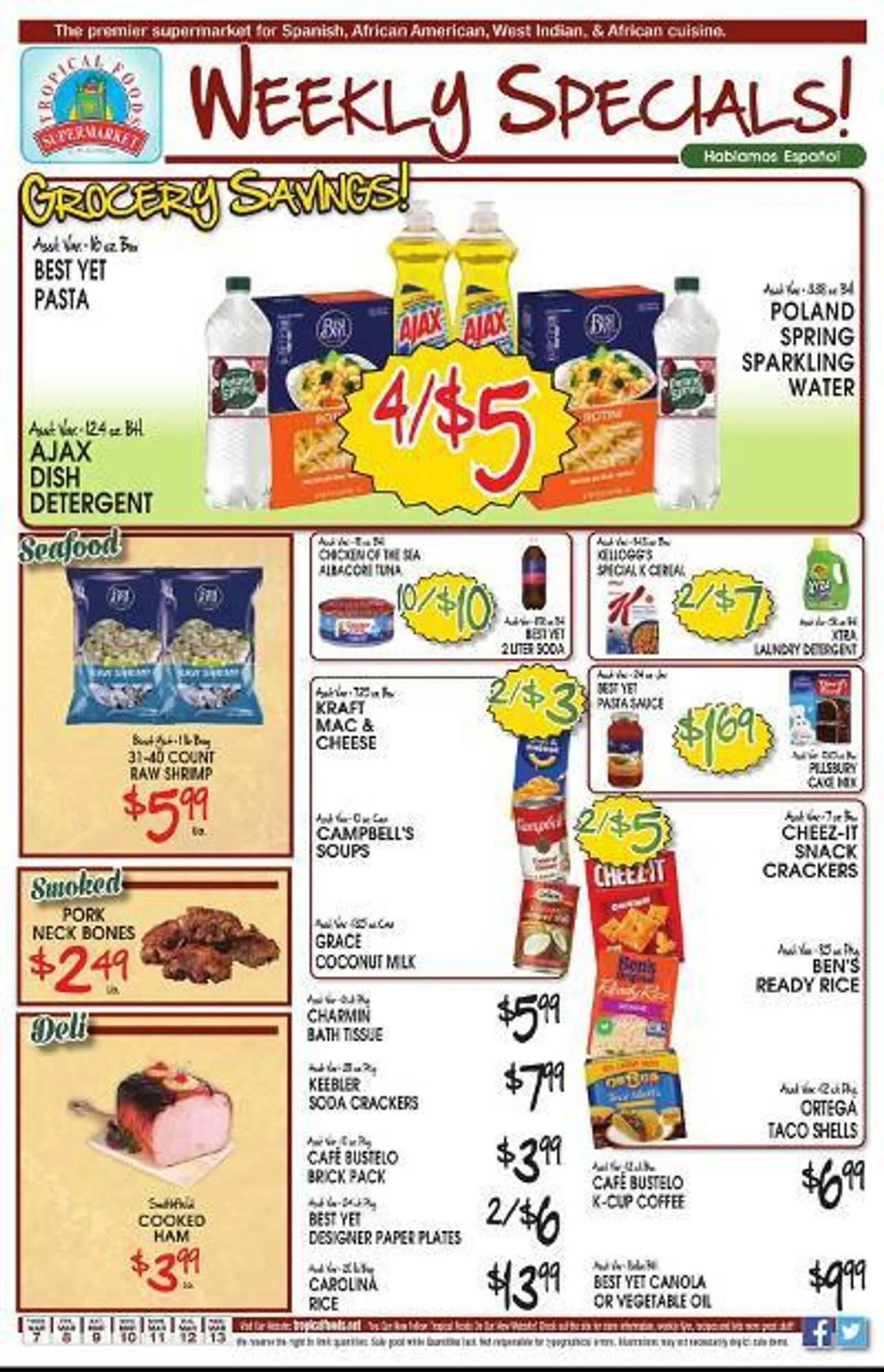 Weekly ad Tropical Foods Supermarket Weekly Ad from March 7 to March 13 2024 - Page 