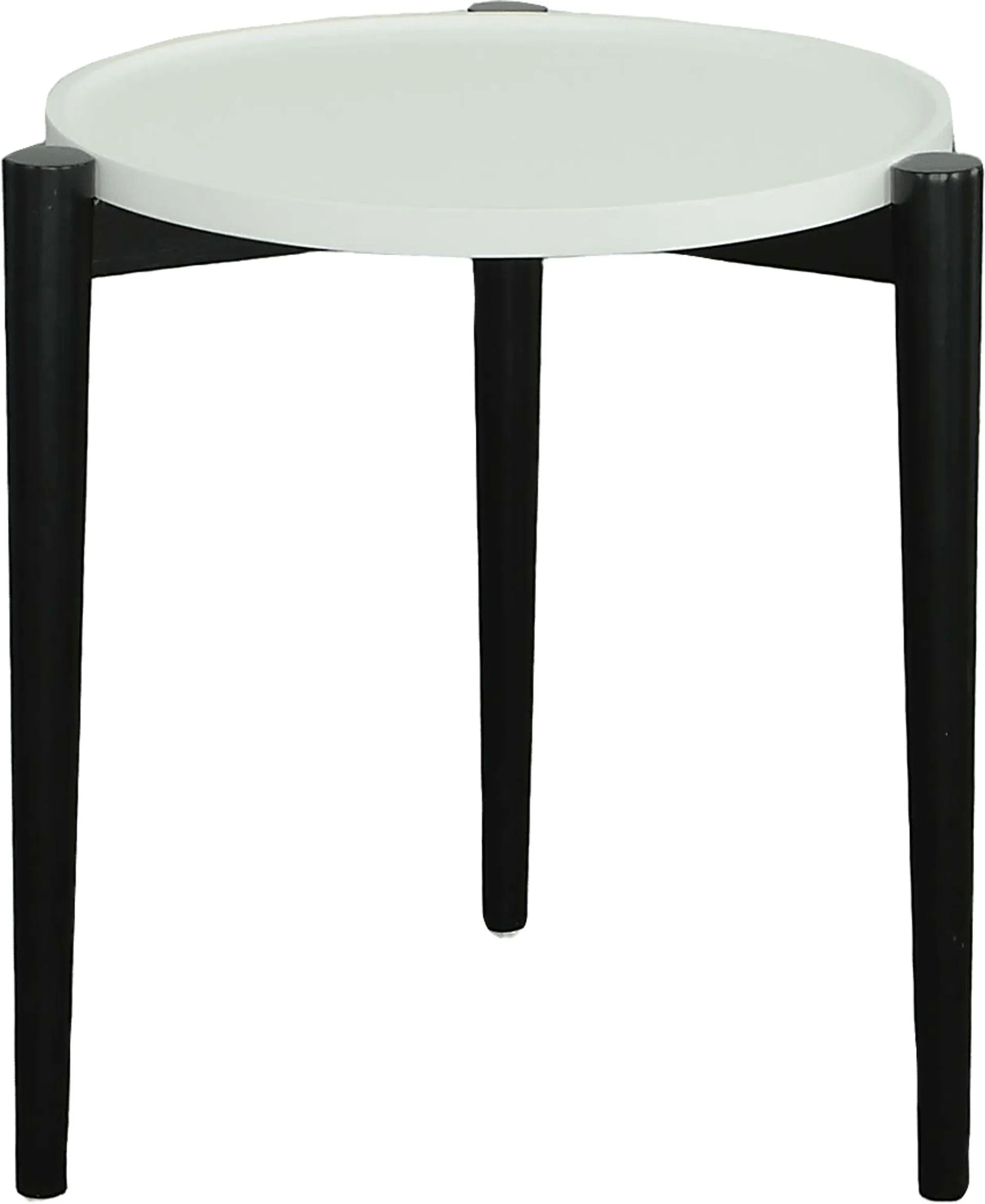 Virgate Black End Table