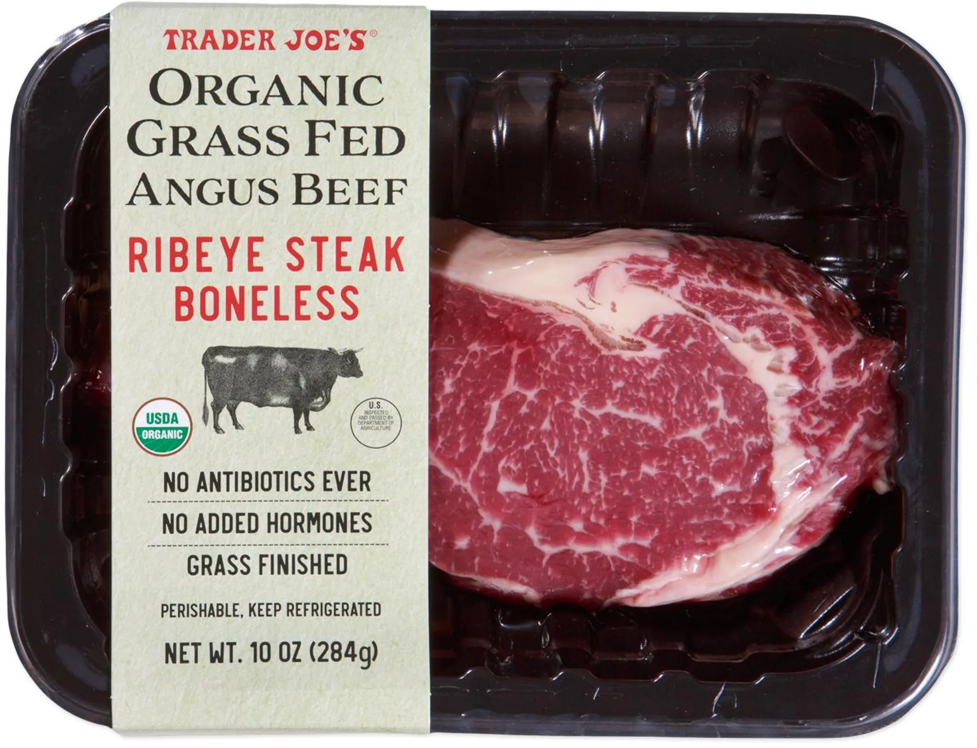 Organic Grass Fed Ribeye Steak Boneless