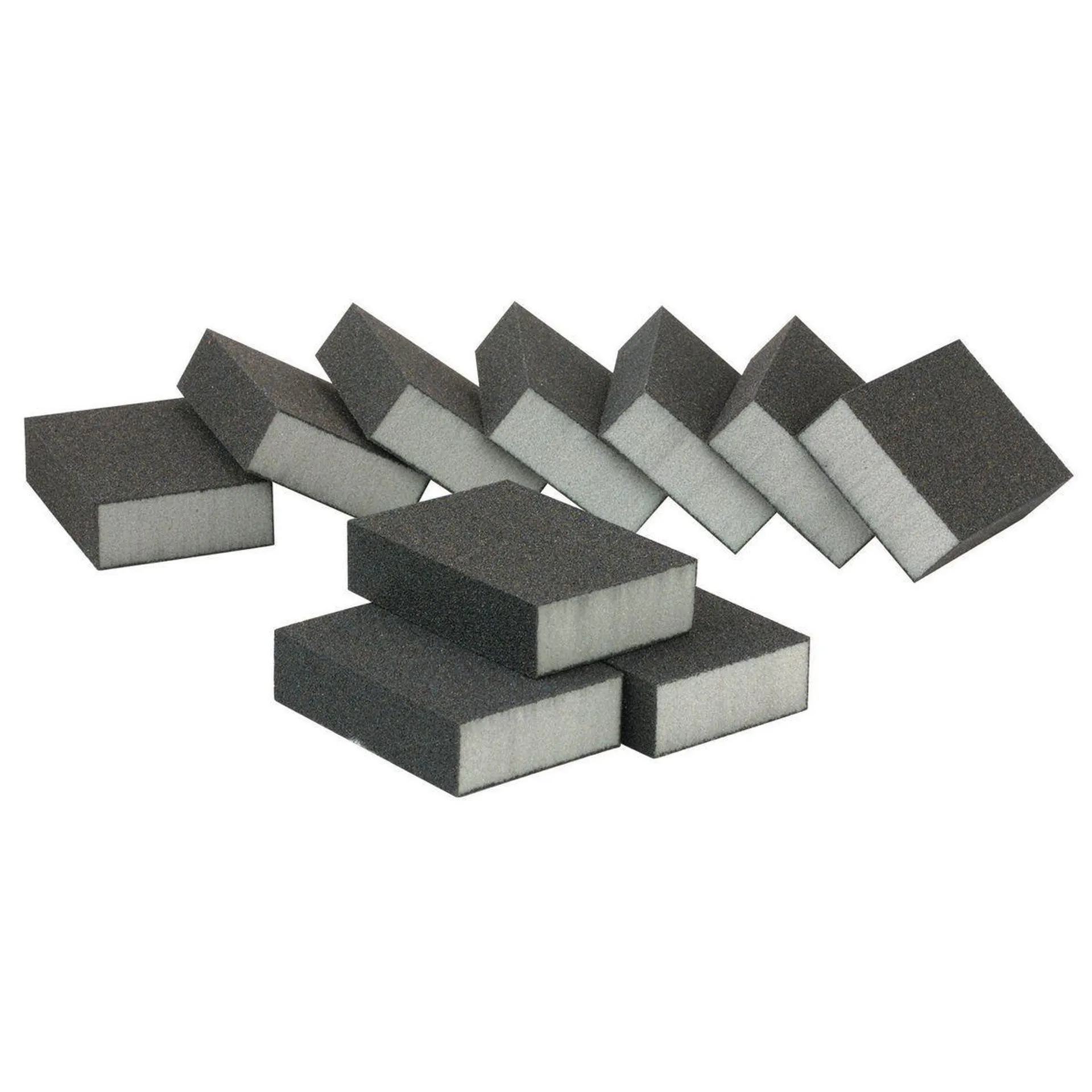 Aluminum Oxide Sanding Sponges - Coarse Grade, 10 Pack