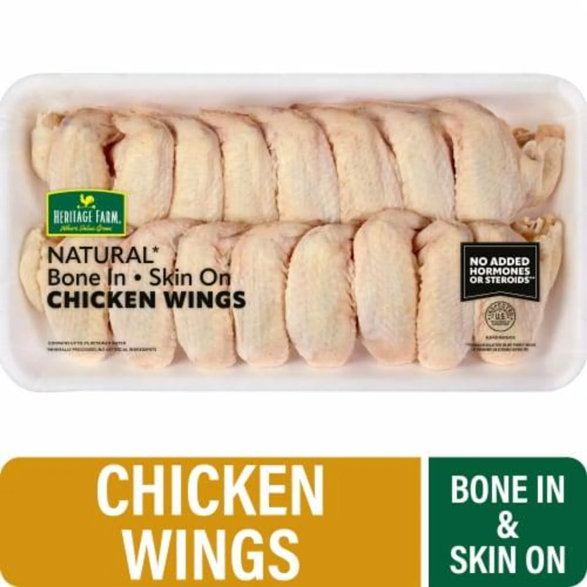 Heritage Farm® Bone In Skin On Chicken Wings