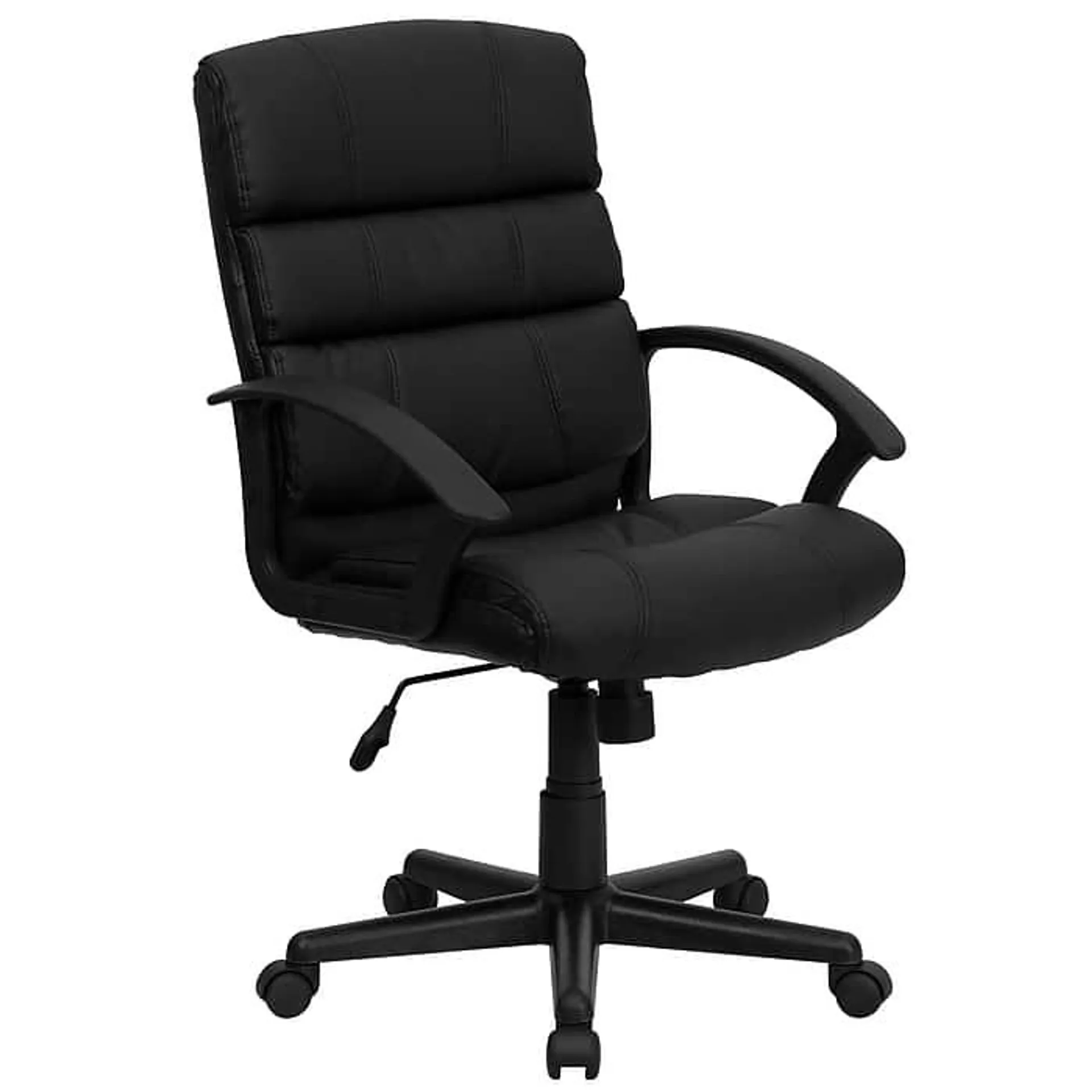 Flash Furniture Lane LeatherSoft Swivel Mid-Back Task Office Chair,