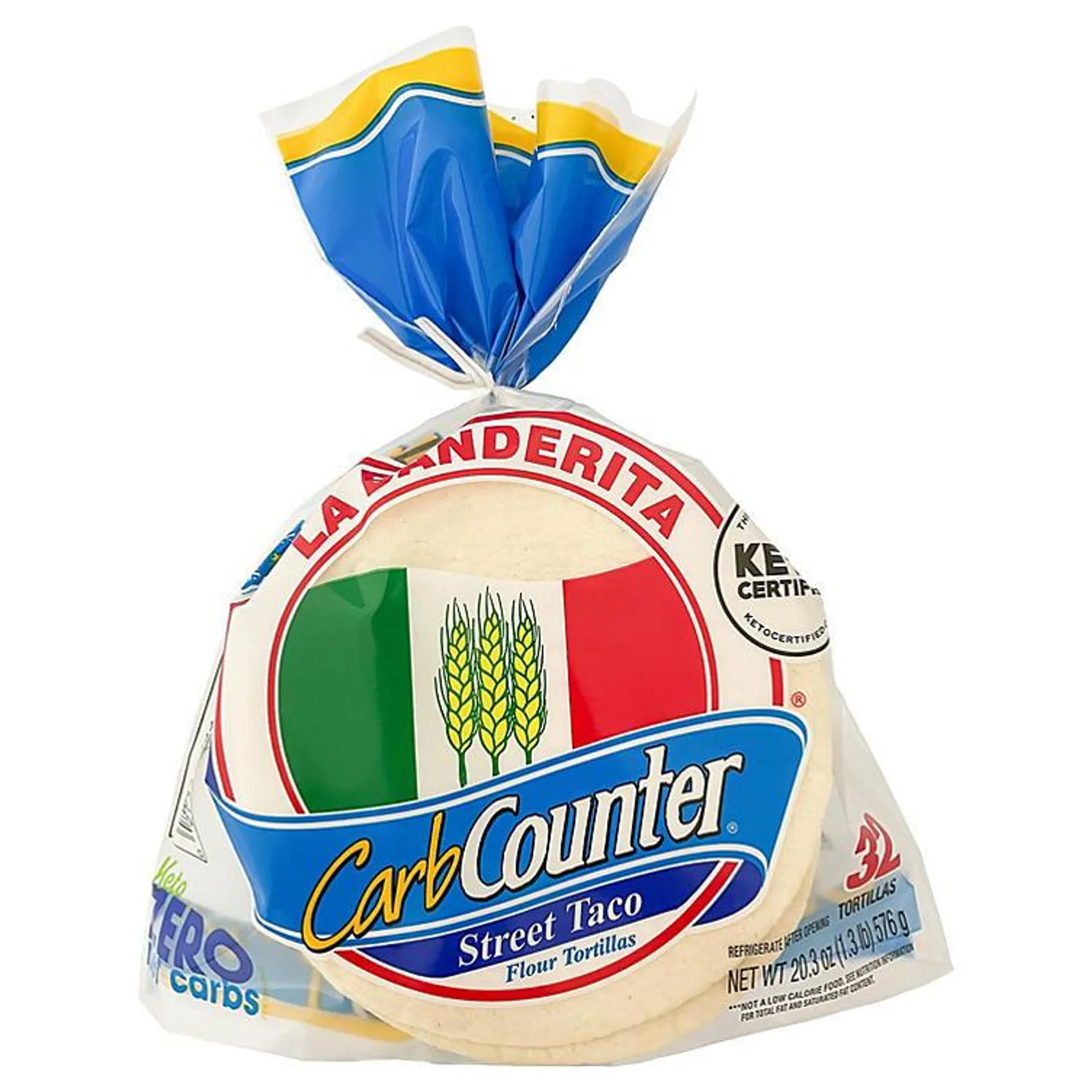 La Banderita Carb Counter 4.5" Street Taco Tortillas (32 ct.)