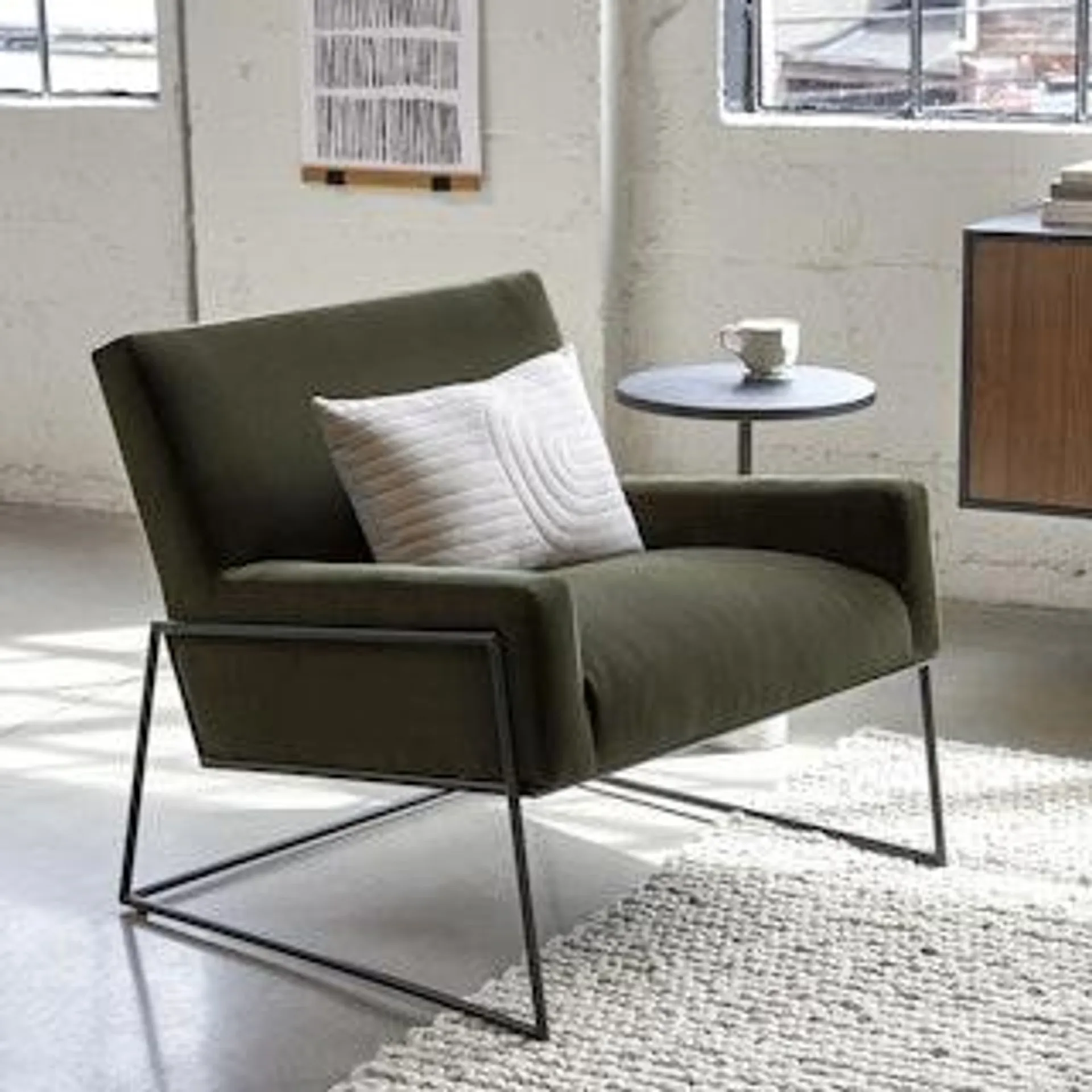 Regis Juniper Green Lounge Chair