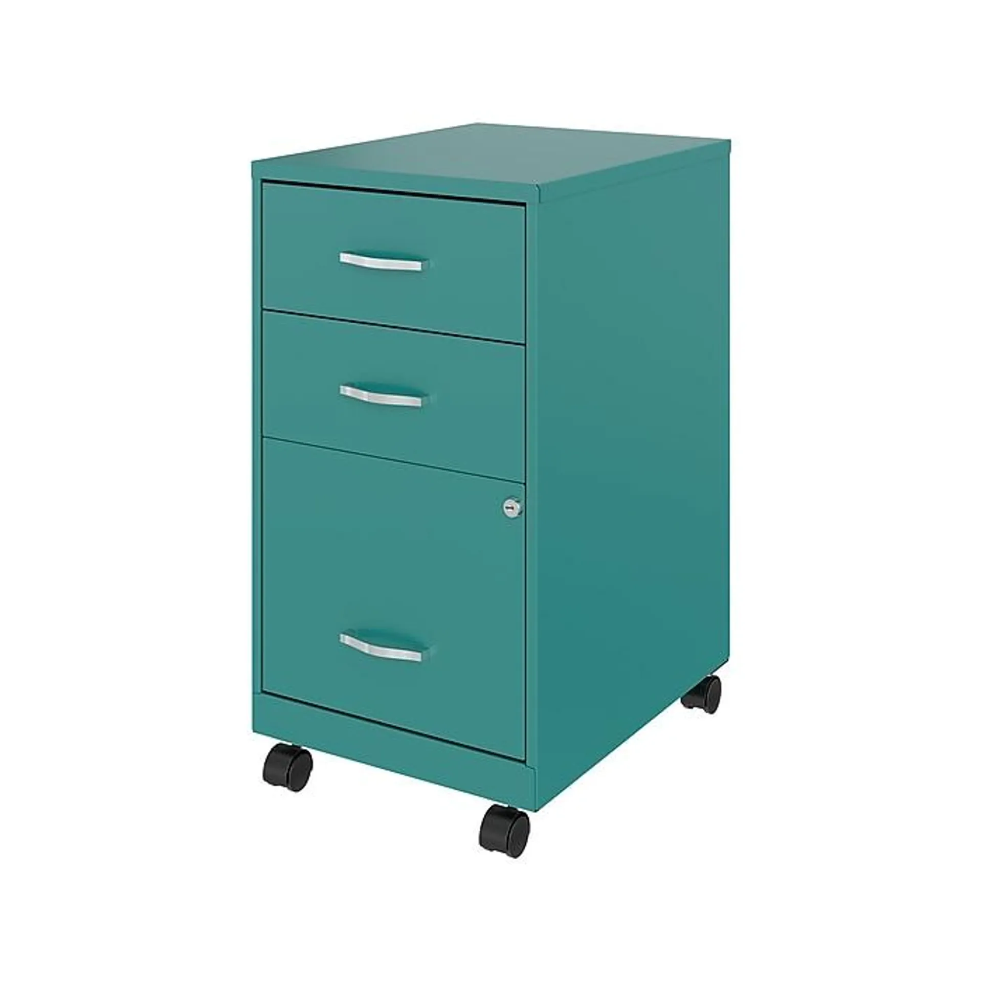 Space Solutions 3-Drawer Mobile Vertical File Cabinet,