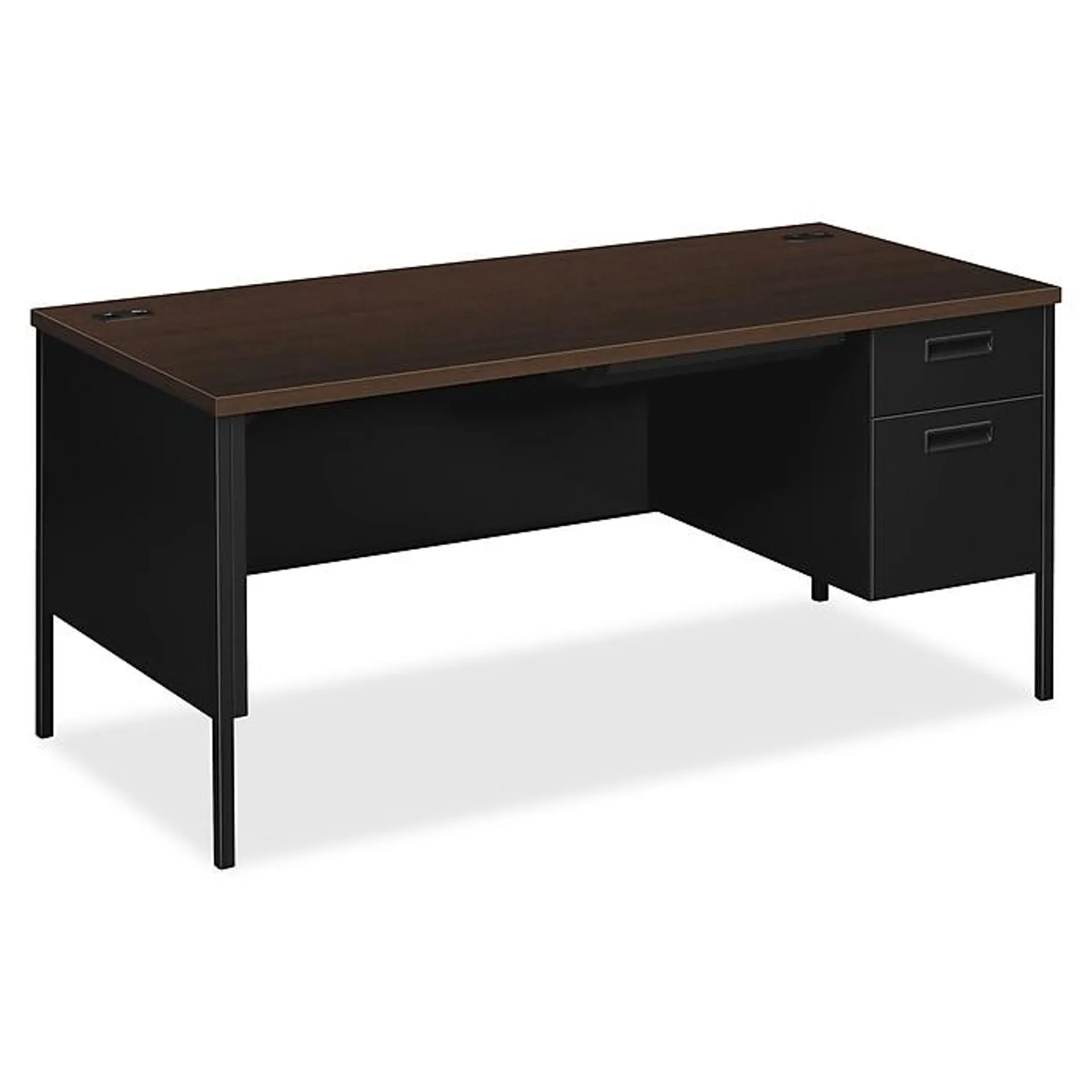 HON Metro Classic 66"W Right Pedestal Desk,