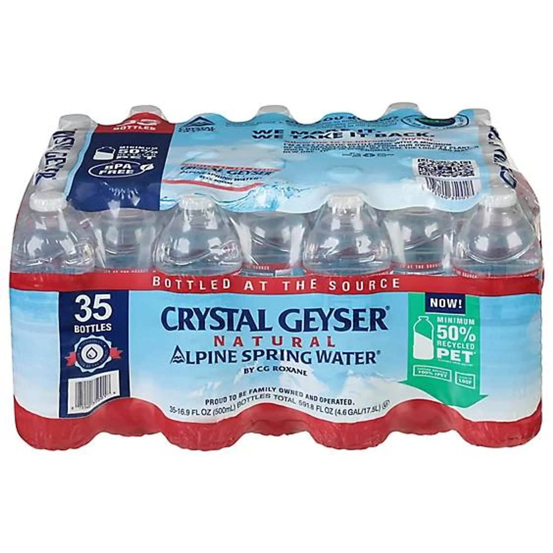 Crystal Geyser Spring Water Natural Alpine - 35-16.9 Fl. Oz.