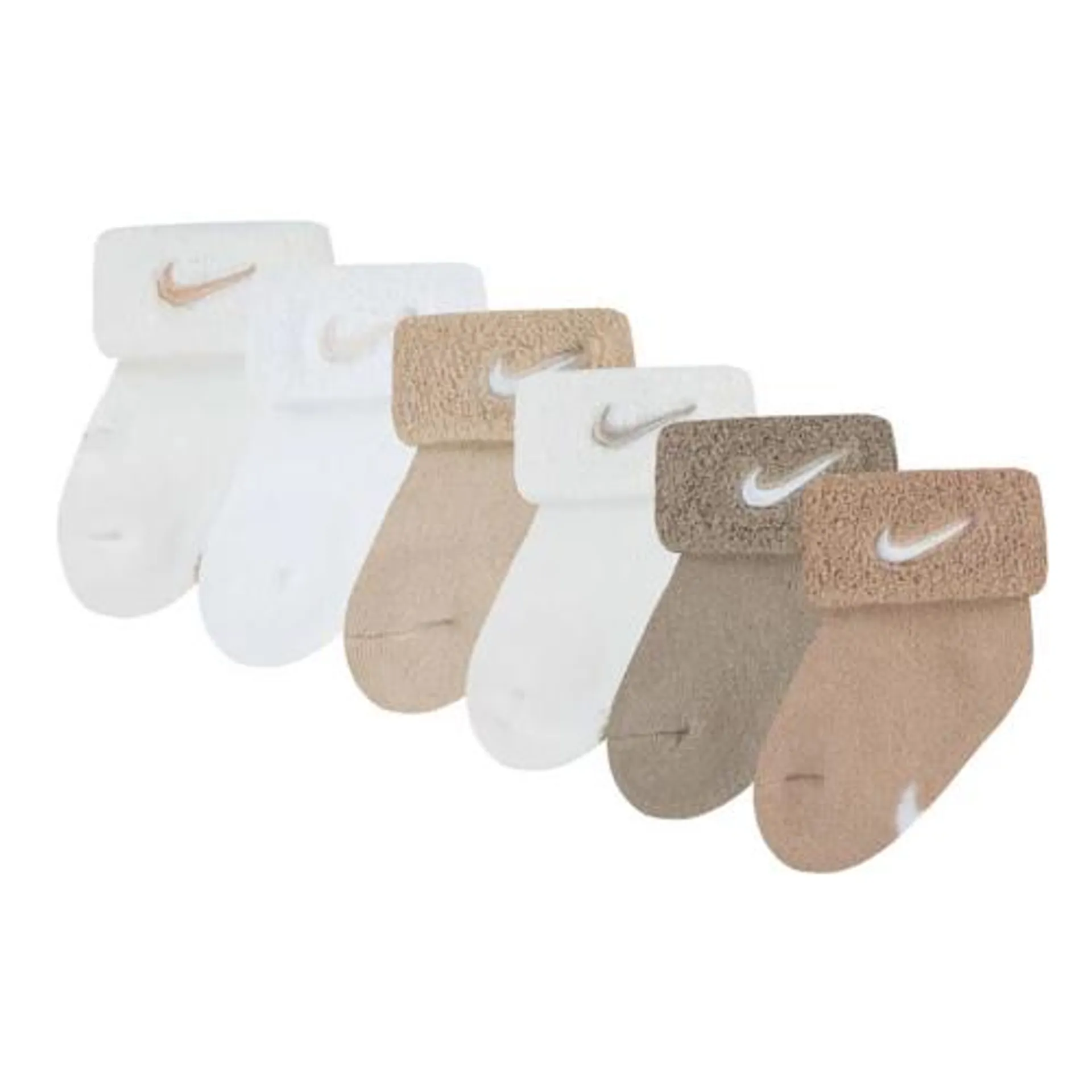 Infant Kids' Nike Terry Cuffed Infant Pack 6 Pack Ankle Socks